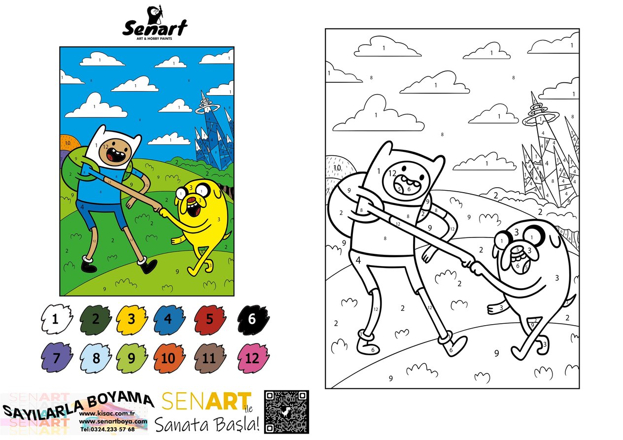 SENART SAYILARLA BOYAMA SETİ 023 FİN JAKE 35*50