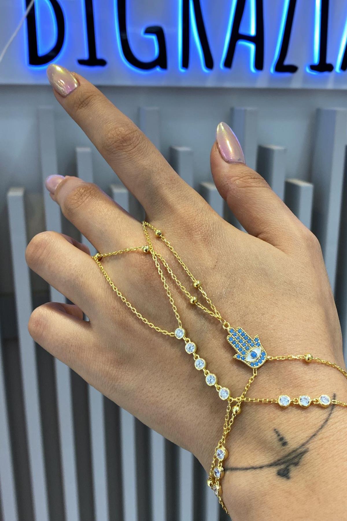 Baby Blue Hamsa Şahmaran
