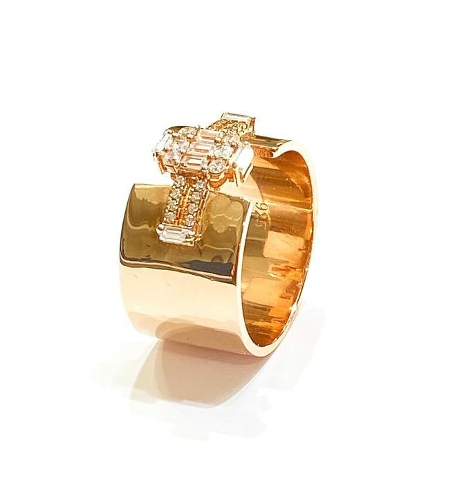 Baget Taşlı Goldie Yüzük