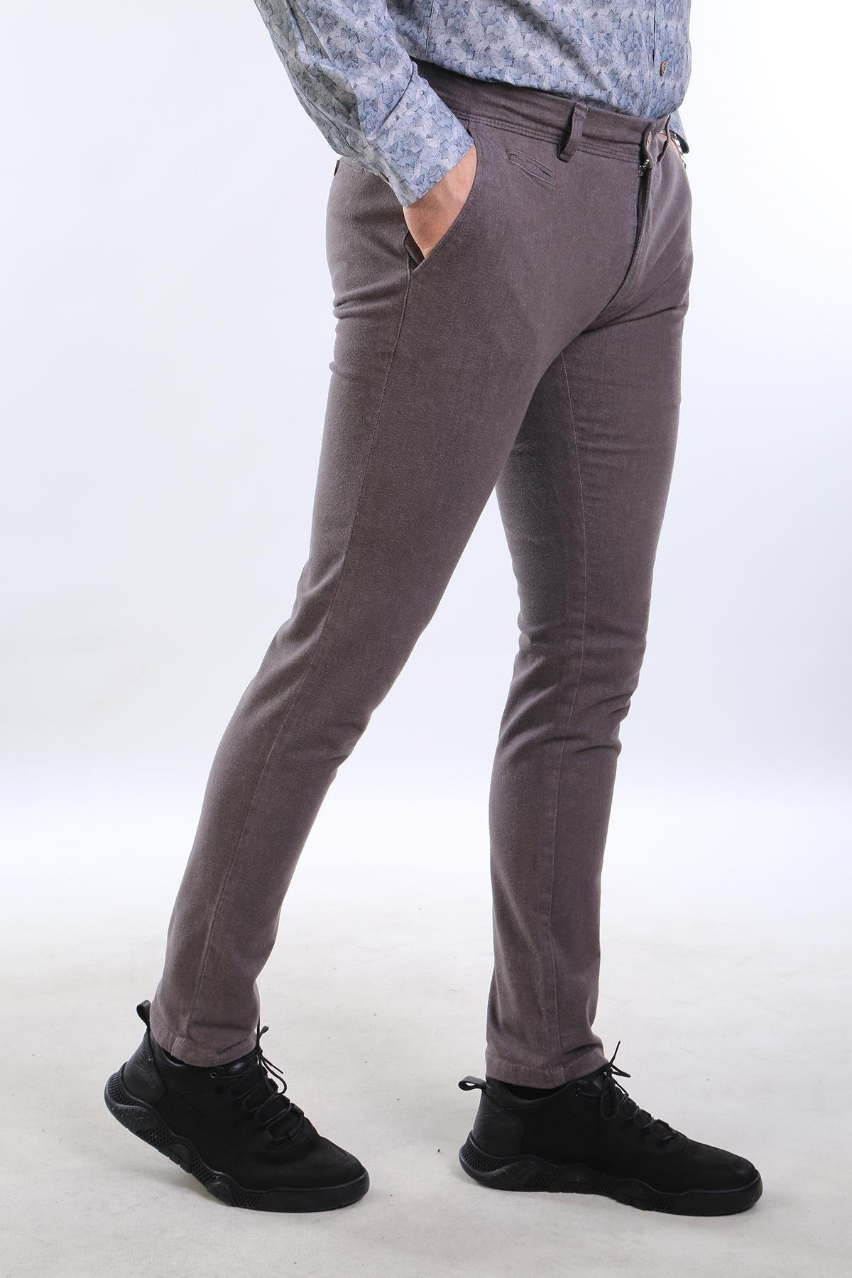 intersivinİntersivin Erkek Slim Fit LikralıPamuklu Kışlık Pantolon