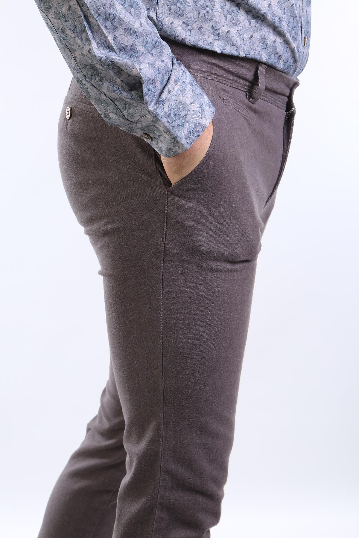 intersivinİntersivin Erkek Slim Fit LikralıPamuklu Kışlık Pantolon