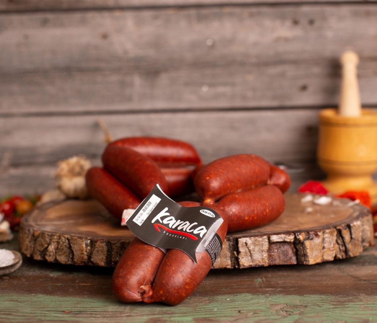Karaca Yöresel Gurme Sucuk 250 Gr Bonfile Kuşgömü Çemensiz Pastırma 250 Gr Blok Dana Kavurma 250 Gr
