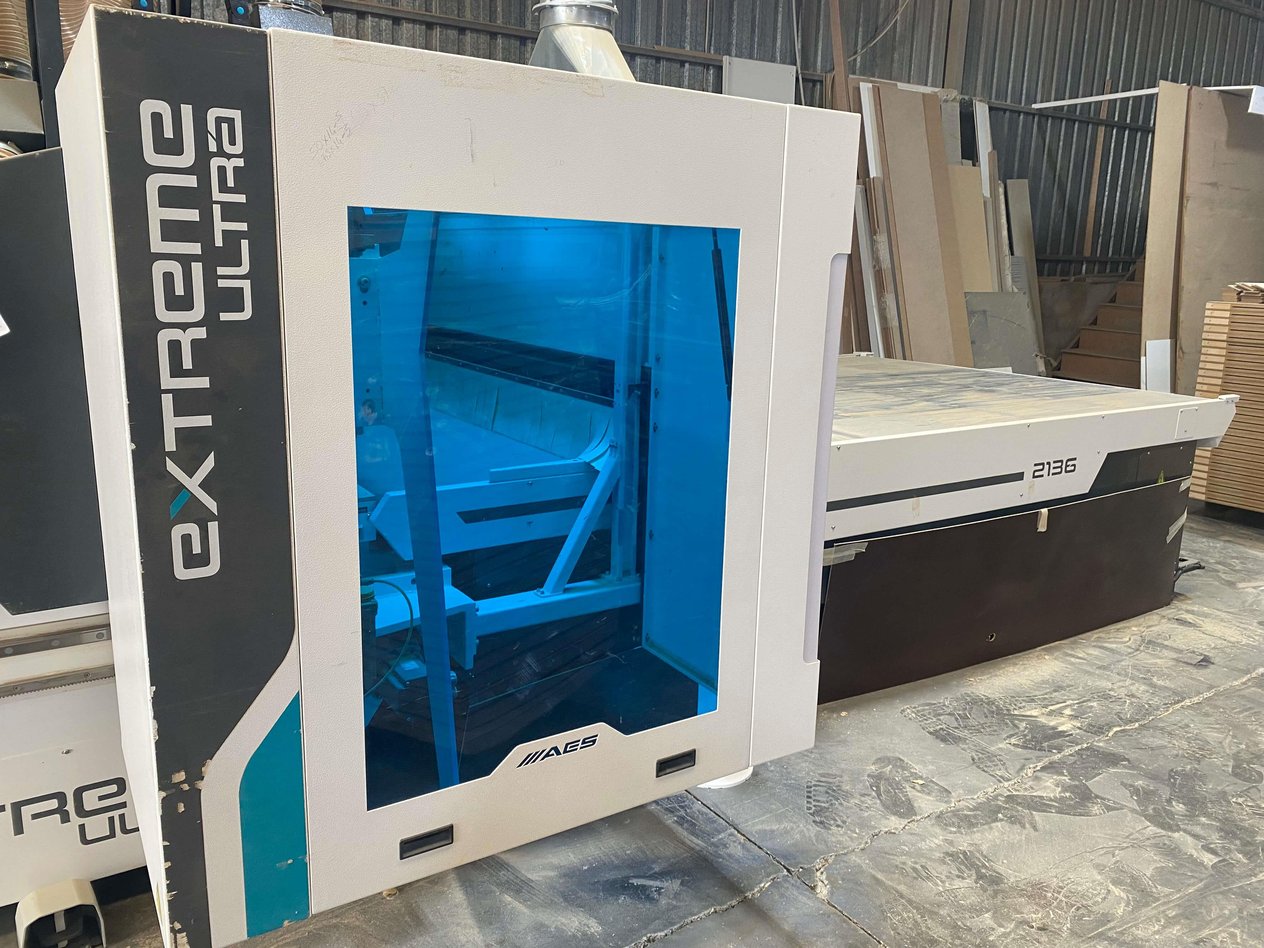 AES Extreme 2136 Ultra Line Yüklemeli Boşaltmalı Düz Tabla Cnc (2021)