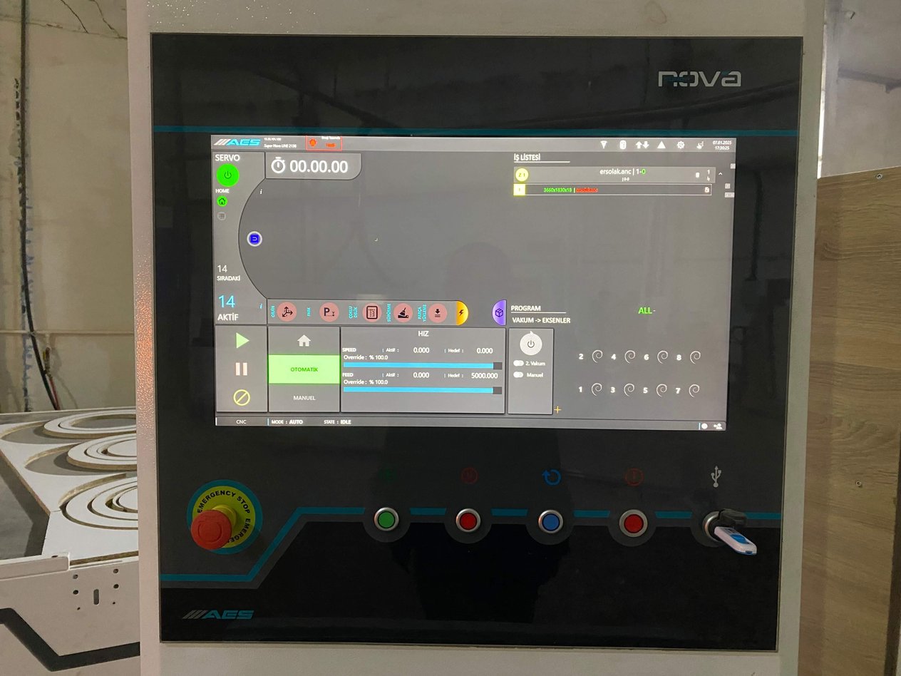 Aes Süper Nova Line 2136 Yükleme Boşaltmalı Cnc Makinesi (2023)