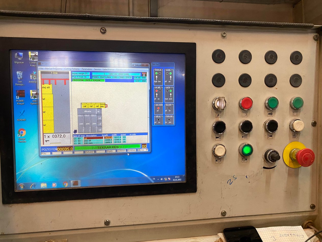 Mayer PS Z 9 Önden Yüklemeli Panel Ebatlama Makinesi (2006)