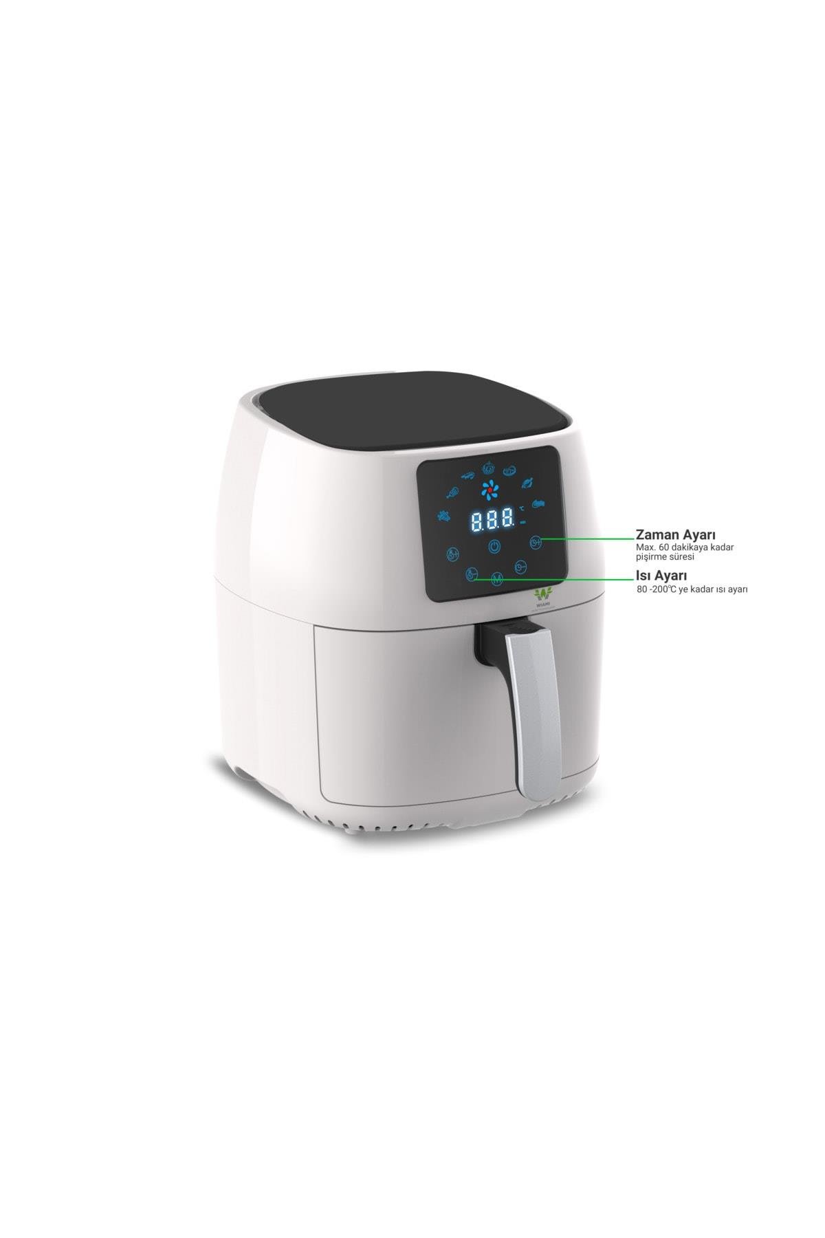 Airfryer 4.5 L Hava Fritözü Beyaz