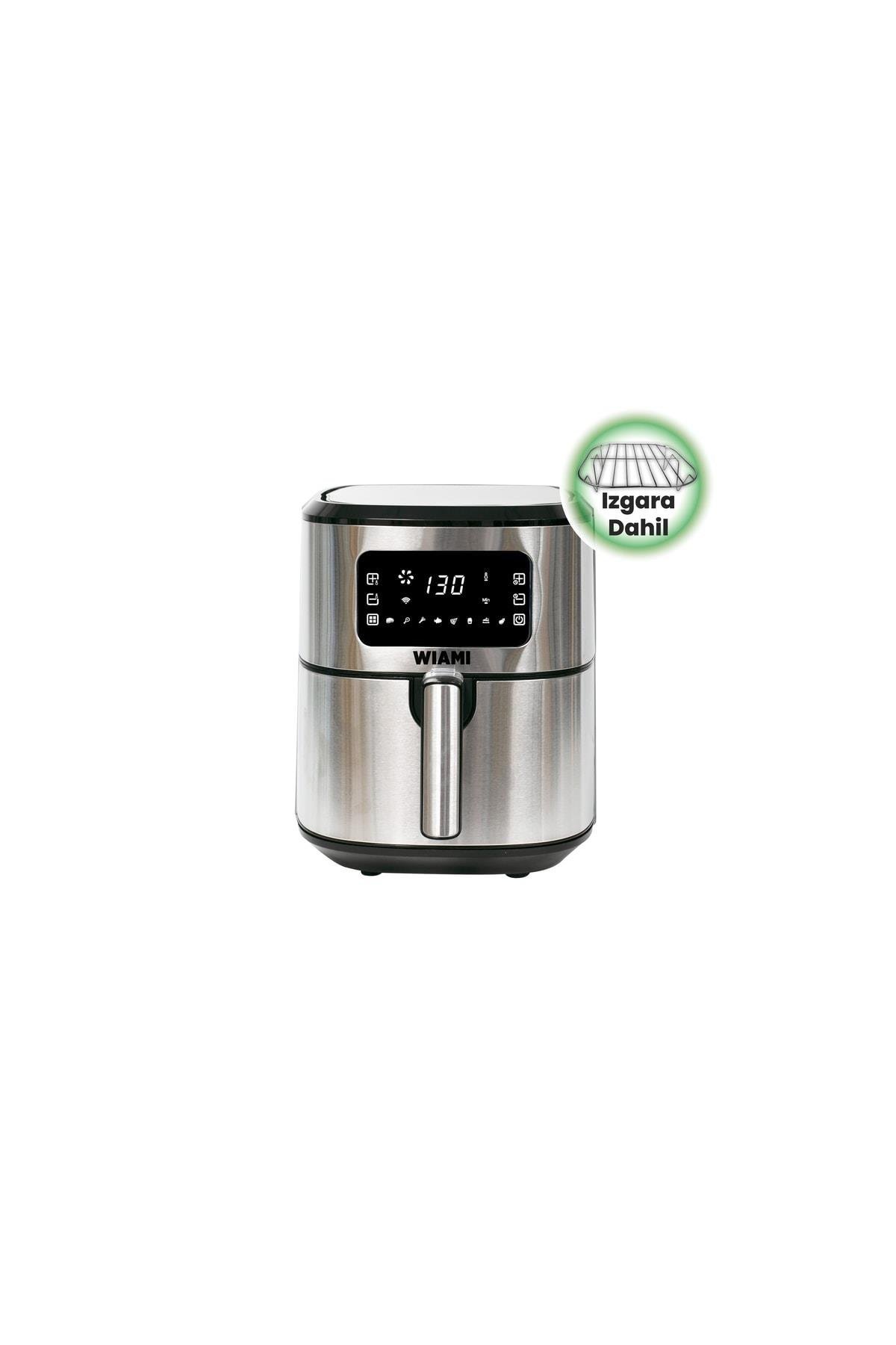 Airfryer 6.5 L Akıllı Yağsız Hava Fritözü Metallıc