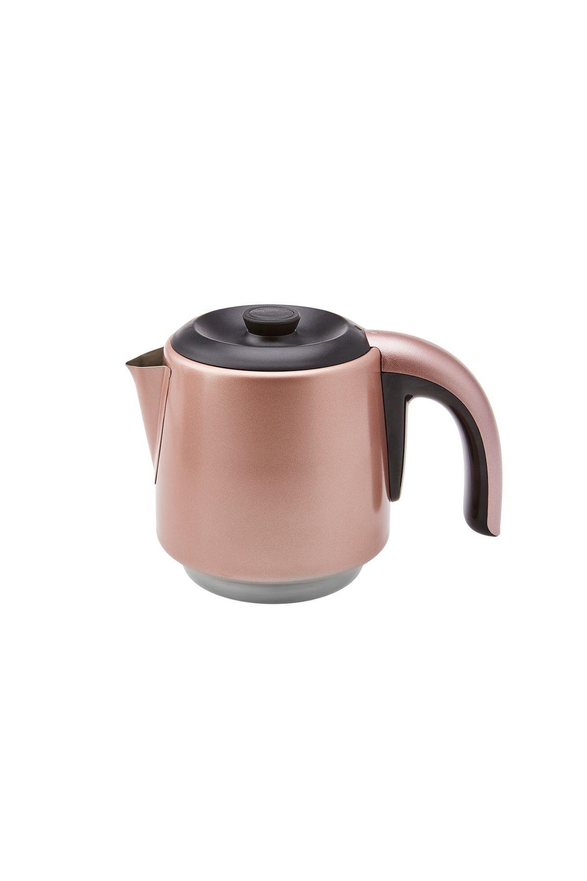 Daystar Çelik Demlikli 2 In 1 Çay Makinesi Ve Su Isıtıcı Kettle Rosegold