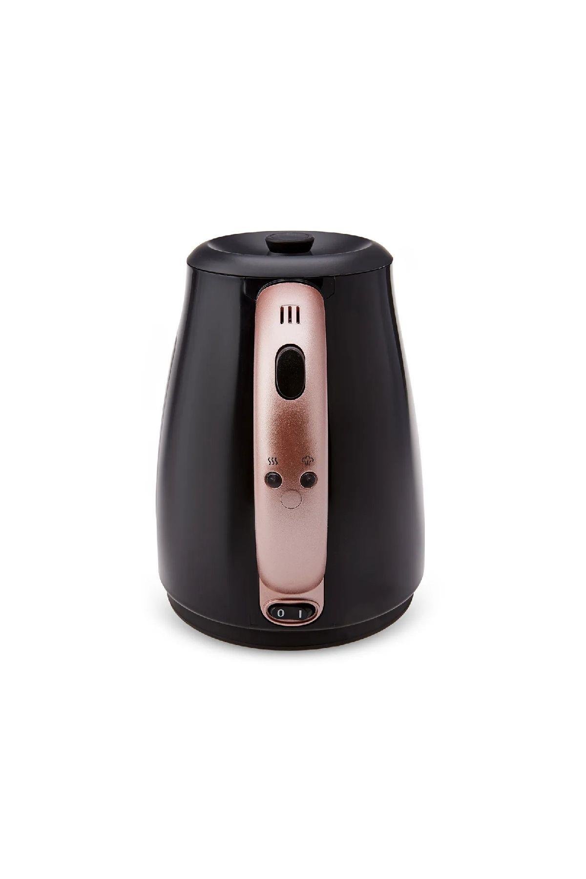 Daystar Çelik Demlikli 2 In 1 Çay Makinesi Ve Su Isıtıcı Kettle Rosegold