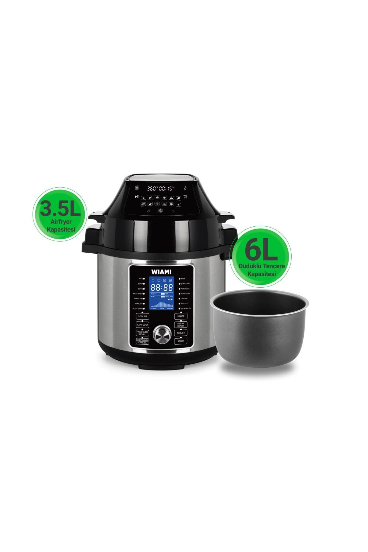 Düdüklü Tencere Ve Airfryer Özellikli Akıllı Pişirici