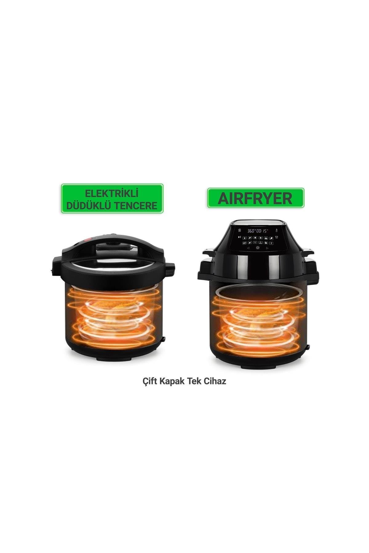 Düdüklü Tencere Ve Airfryer Özellikli Akıllı Pişirici