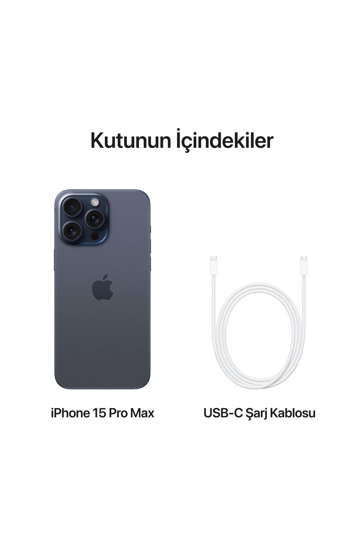 iPhone 15 Pro Max 512 GB Mavi Titanyum