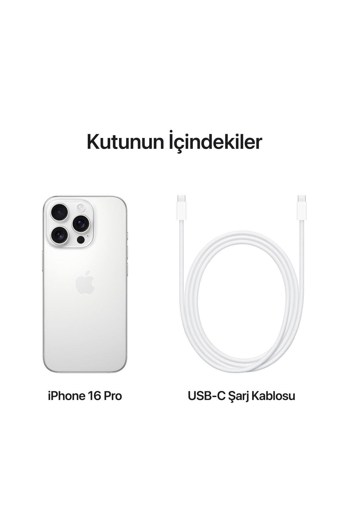 iPhone 16 Pro 256GB Beyaz Titanyum