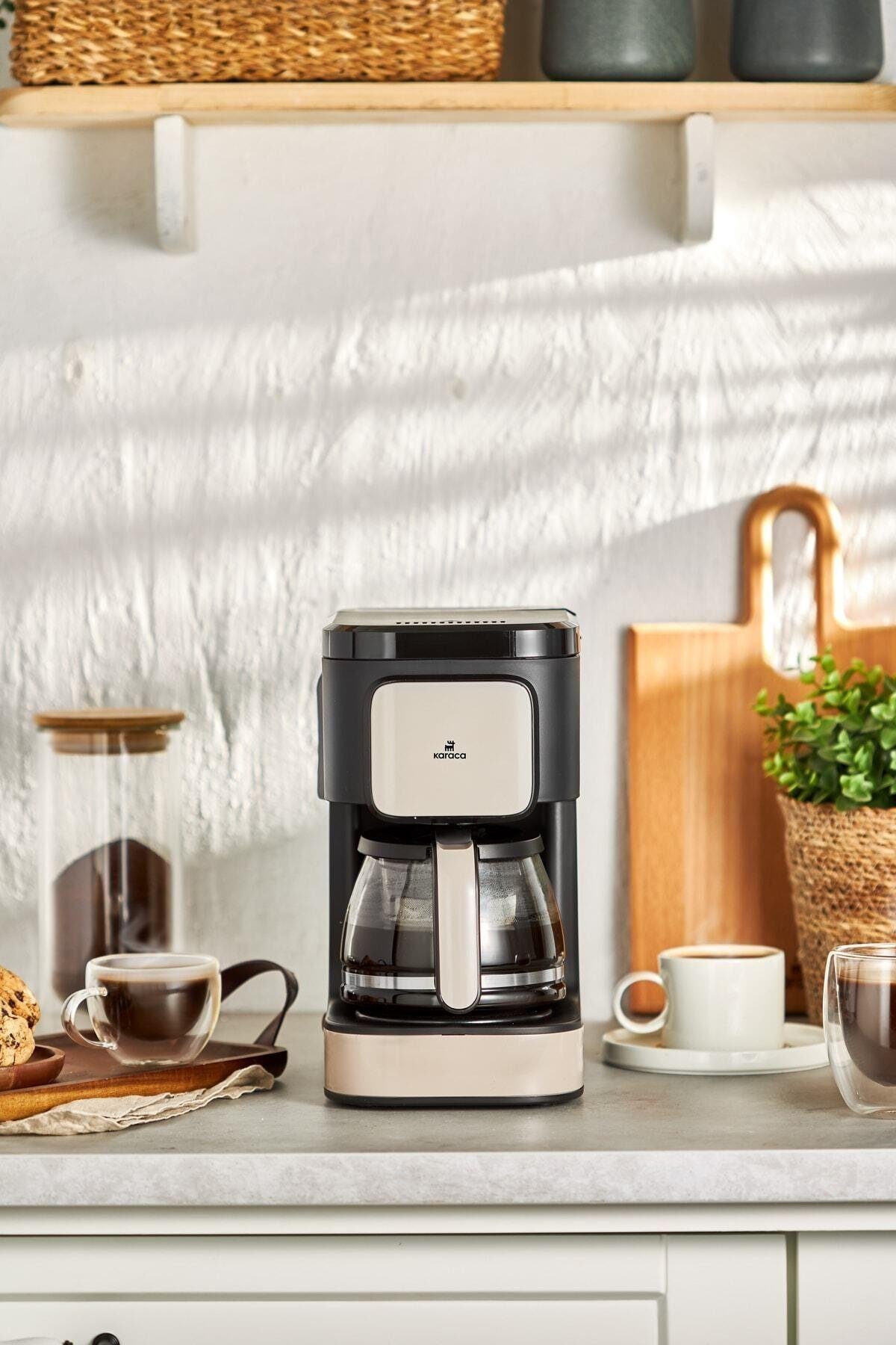 Just Coffee Aroma 2 In 1 Filtre Kahve Ve Çay Demleme Makinesi Bej