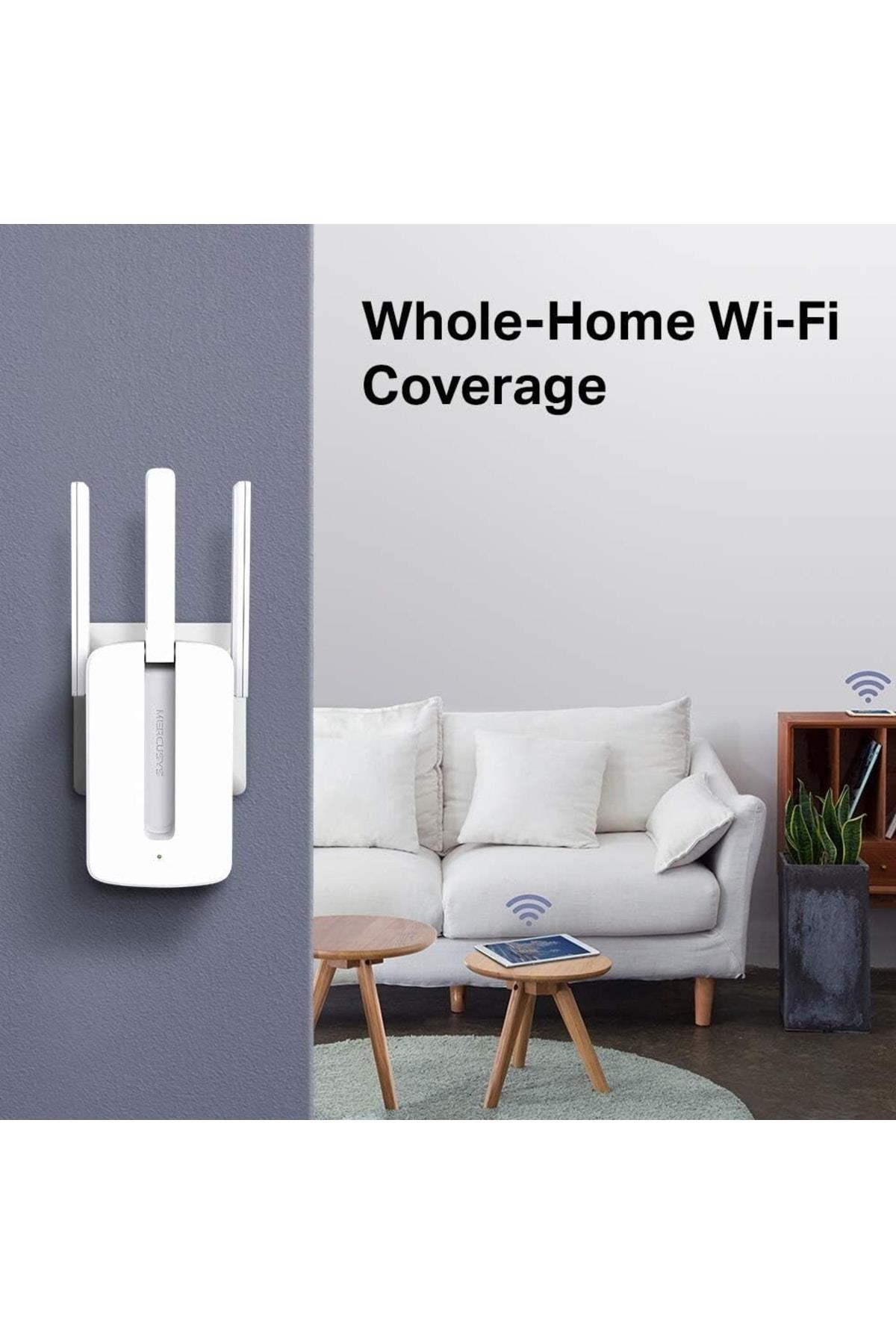 Mercusys Wifi Pro Sinyal Güçlendirici 300 Mbps -Sinyal Yakınlaştırıcı-Wifi 3 Antenli MW300RE