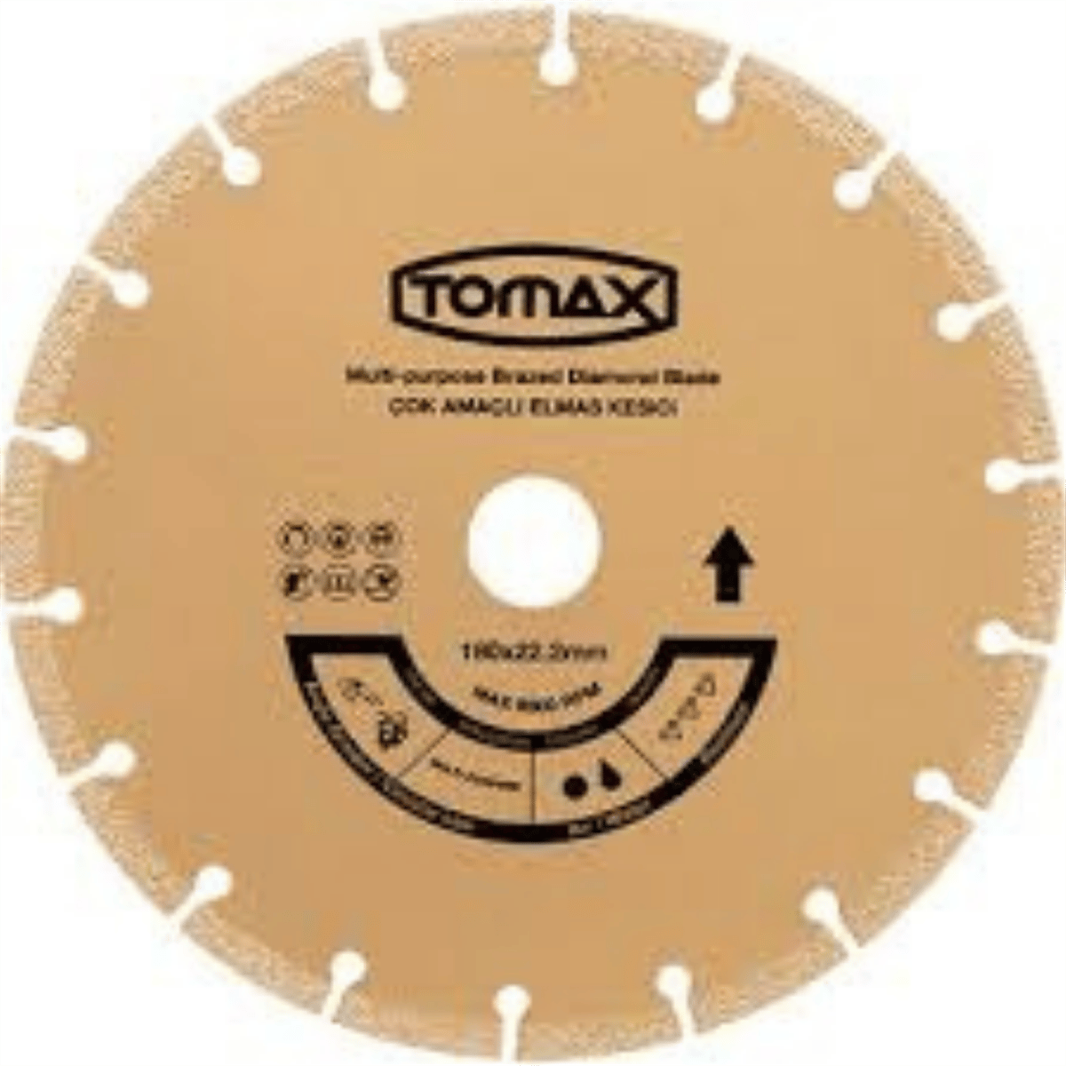 Tomax Çok Amaçlı Elmas Kesici 115x2,0x22 mm
