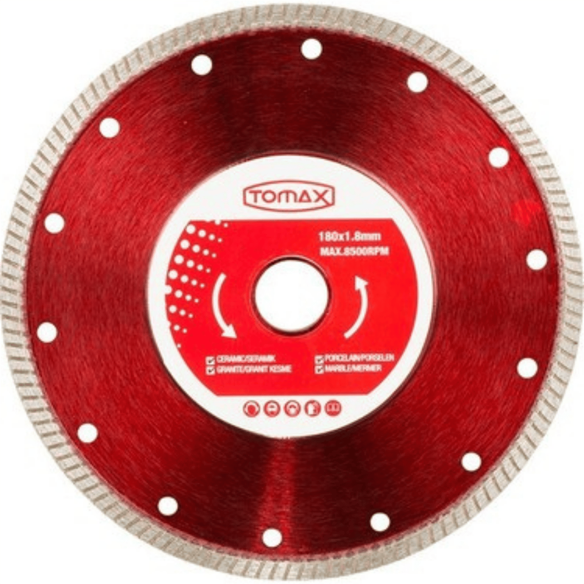 Tomax Hassas Seramik Fayans Kesici (İnce) 180x2,2x22 mm