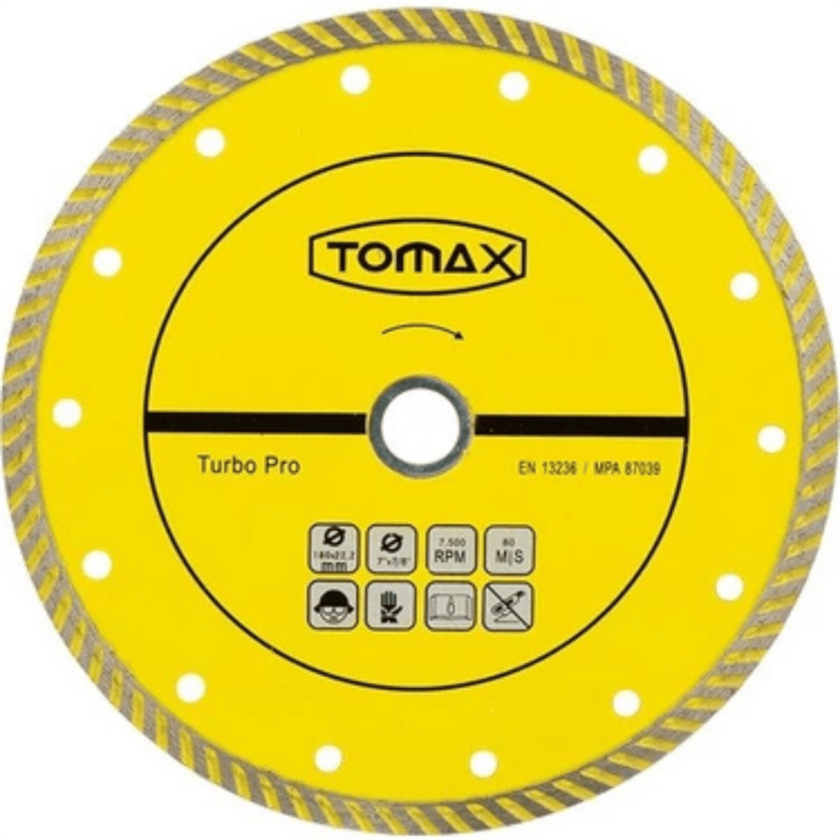 Tomax Turbo Elmas Mermer - Granit Kesici 115x2,0x22 mm