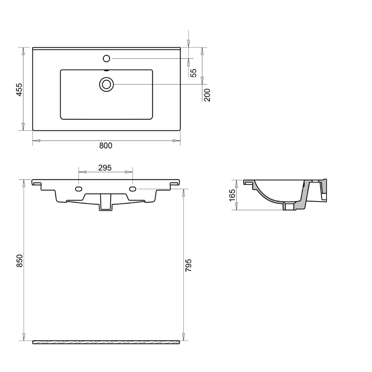 Turavit Bella 80 cm Etajerli Lavabo