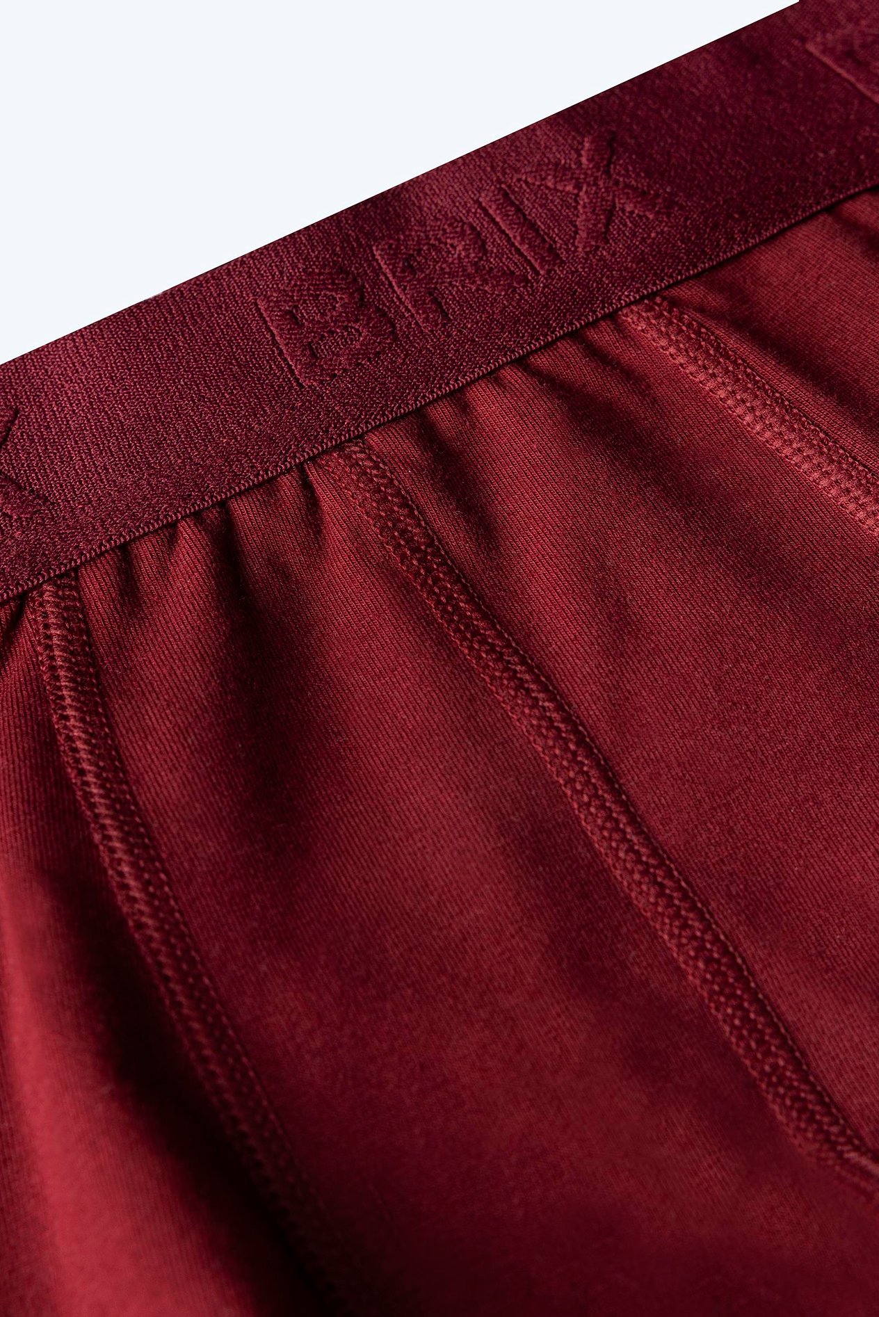 Brix Bordo Renk Erkek Modal Kısa 3'lü Boxer