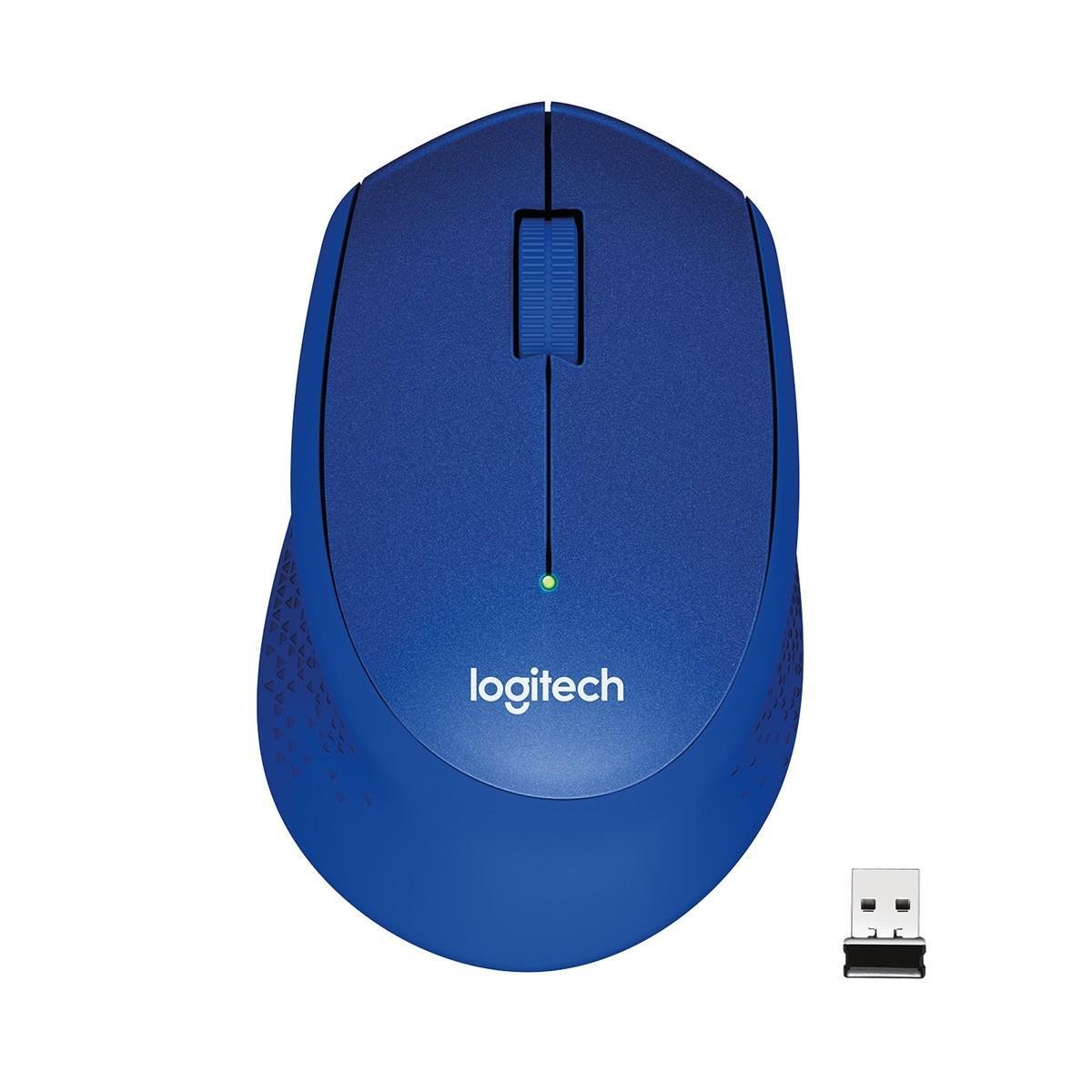 Logıtech M330 Sessiz Kablosuz Optik Mouse-Mavi 910-004910