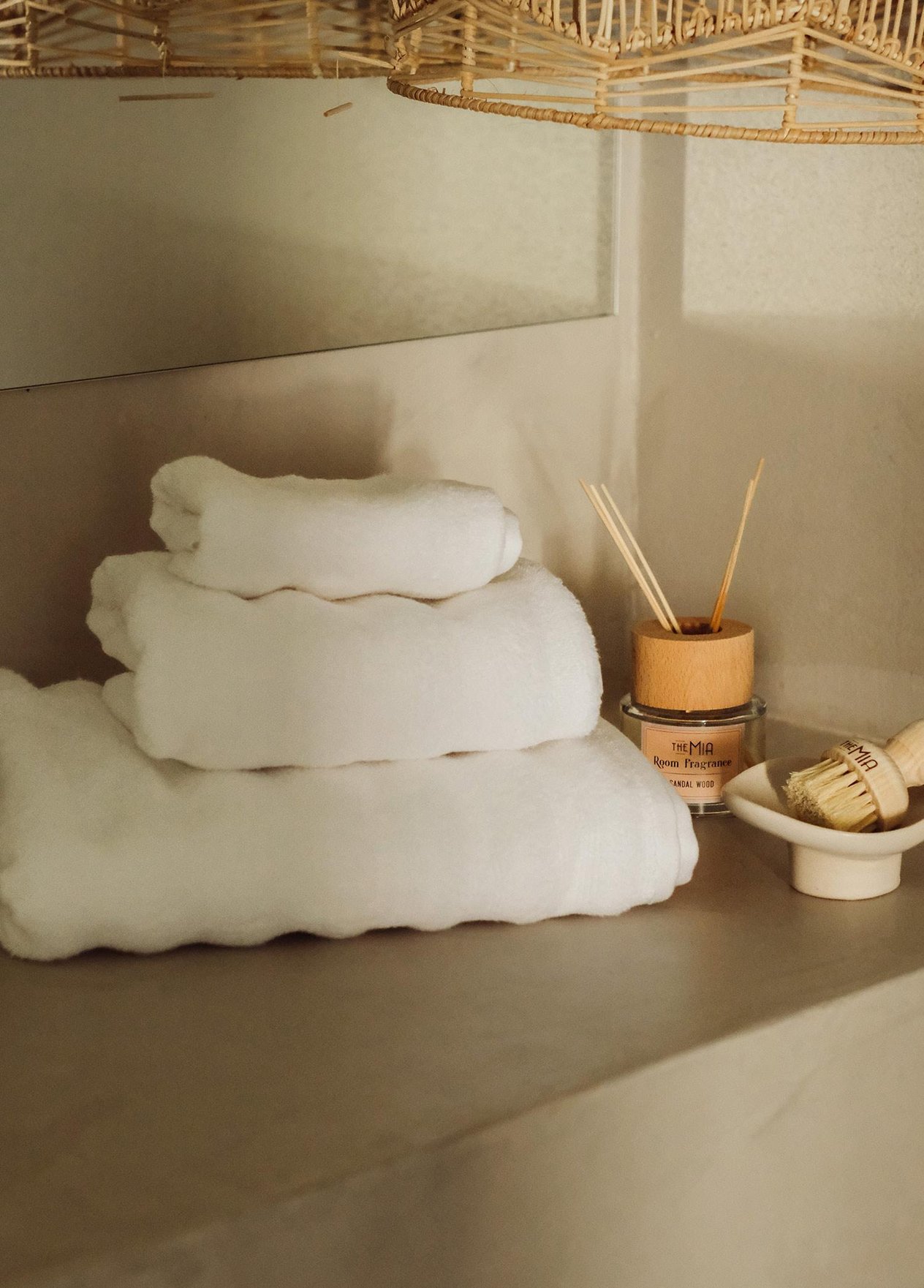 Banyo Havlusu The Mia Fine Cotton Beyaz Banyo Havlusu 140x70 Cm