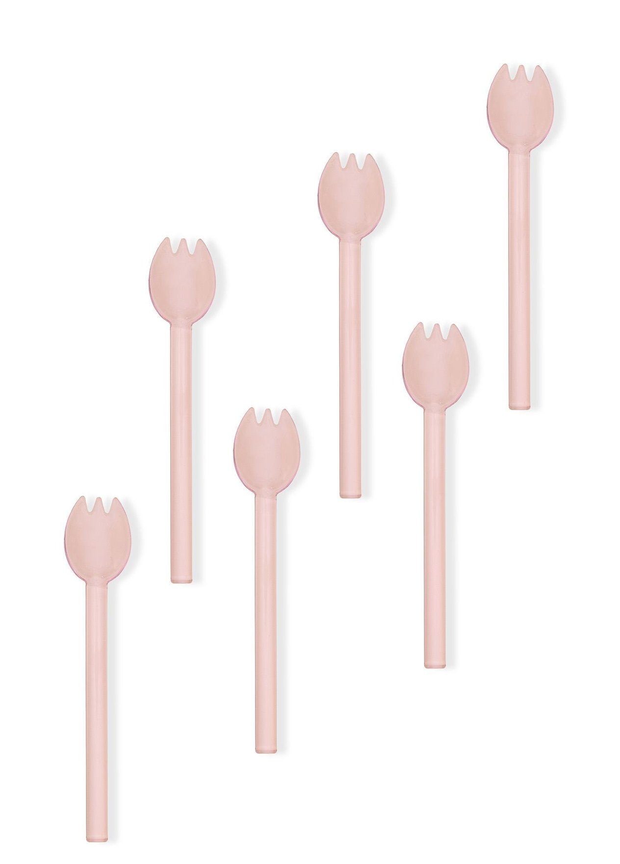 Dondurma Kasesi The Mia Abiete Dondurma ve Tatlı Kaşığı Pembe 6lı Set