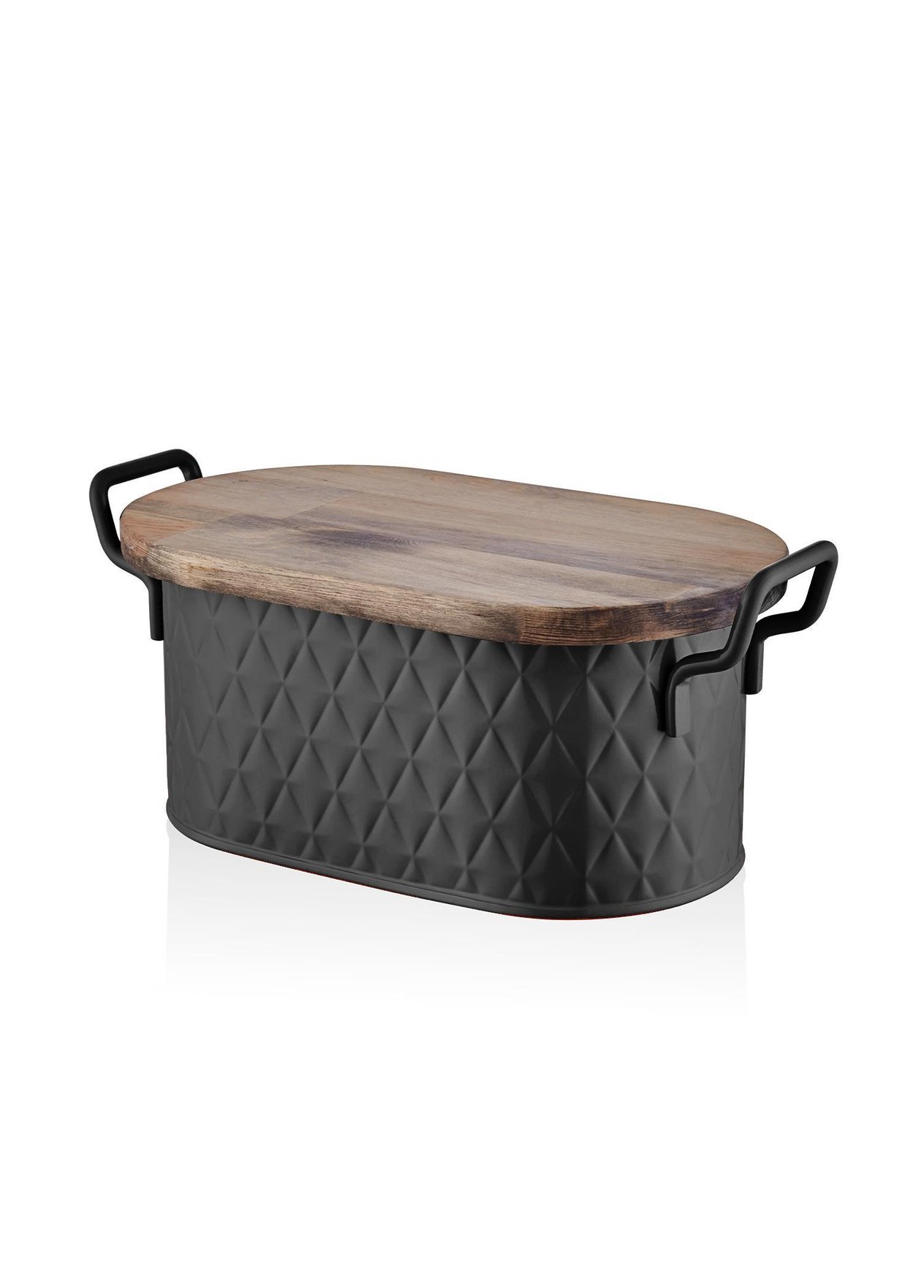 Ekmek Kutusu The Mia Prizma Ekmek Saklama Kabı Siyah 40x22x18 cm