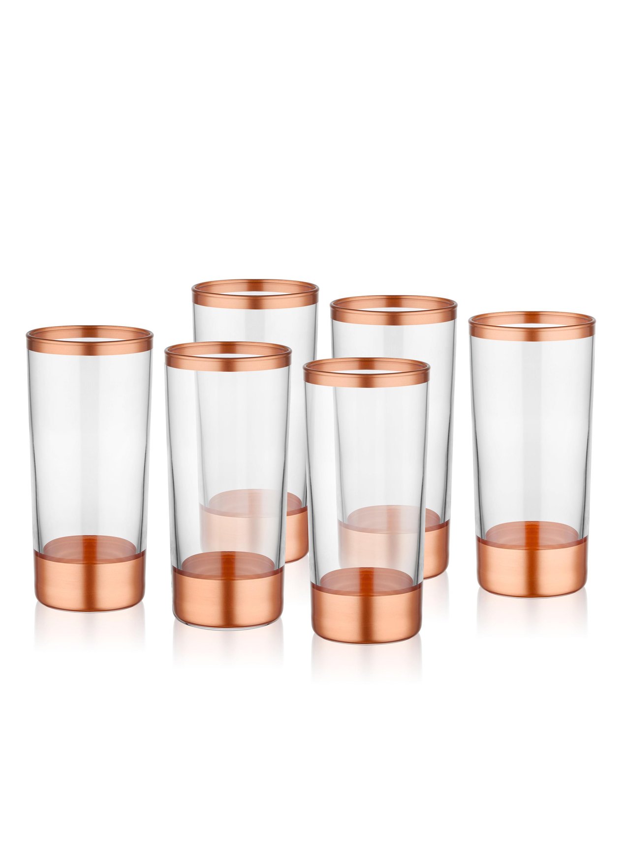 Kadeh Seti The Mia Glam Rakı Kadehi Bakır 6lı Set       