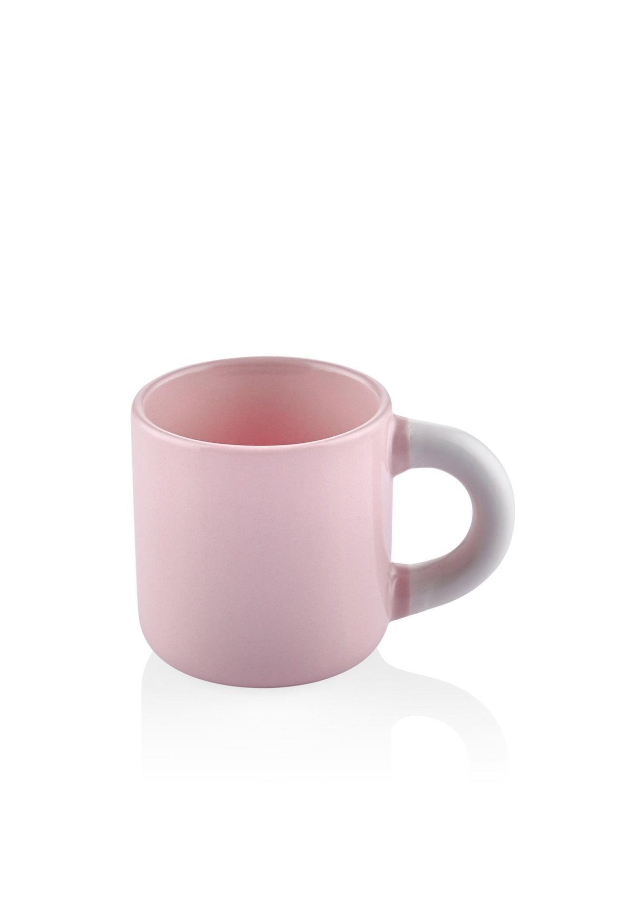 Kahve Fincan Seti The Mia Colorida Espresso ve Türk Kahvesi Fincanı Pembe