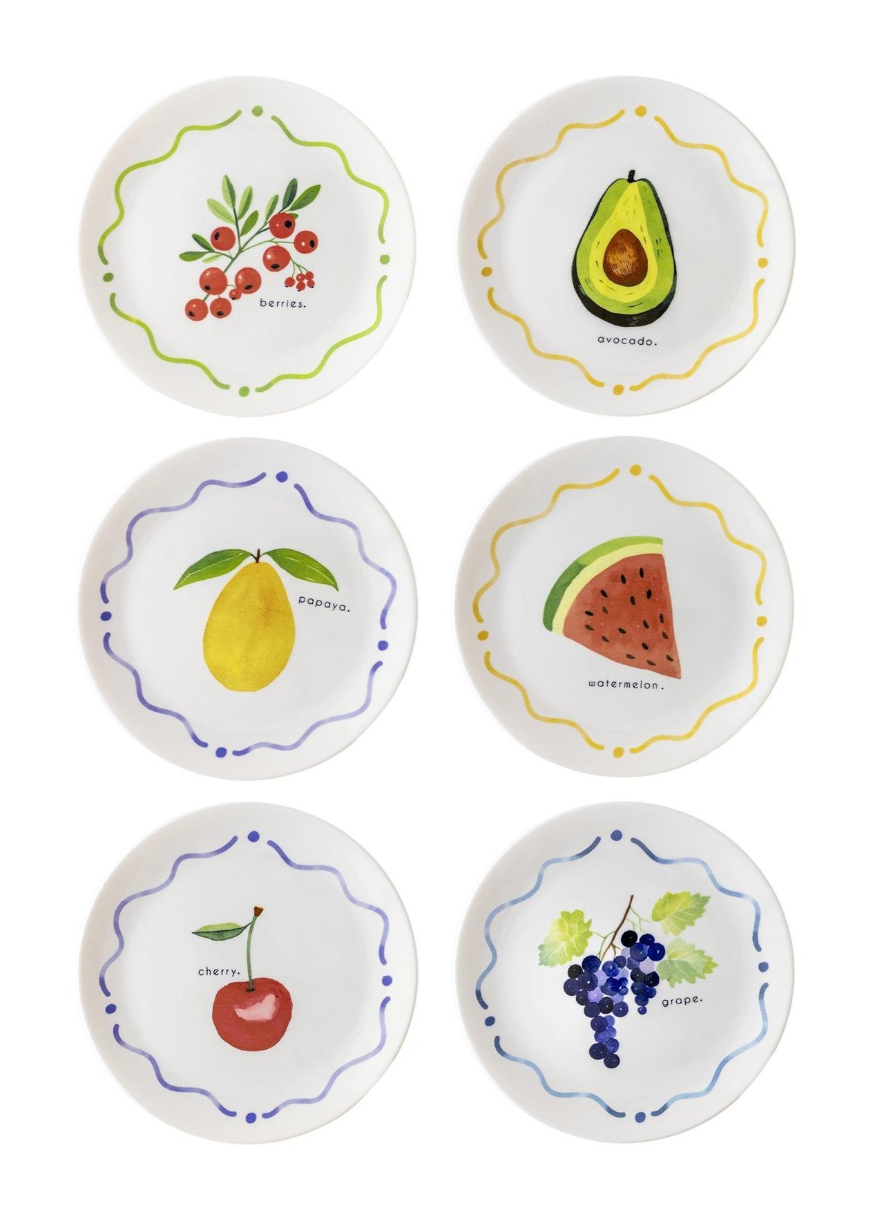 Pasta Tabağı Seti The Mia Furutta Pasta Tabağı 6lı Set 19 cm