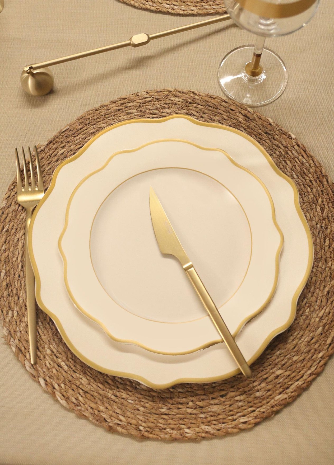 Pasta Tabağı Seti The Mia Jaswely Pasta Tabağı 6 Parça Beyaz 21 Cm