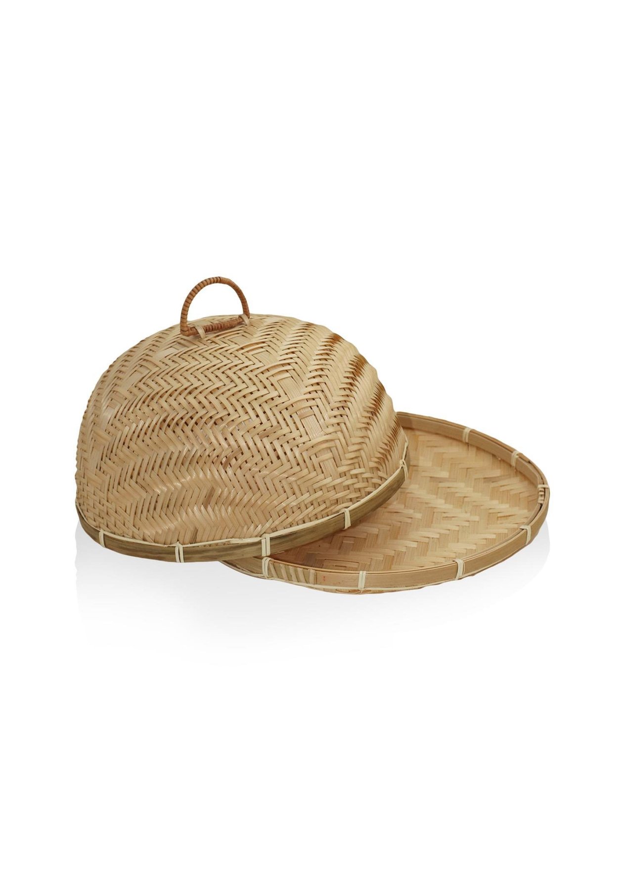 Tepsi The Mia Bambu Yuvarlak Tepsi 32x32x20 cm