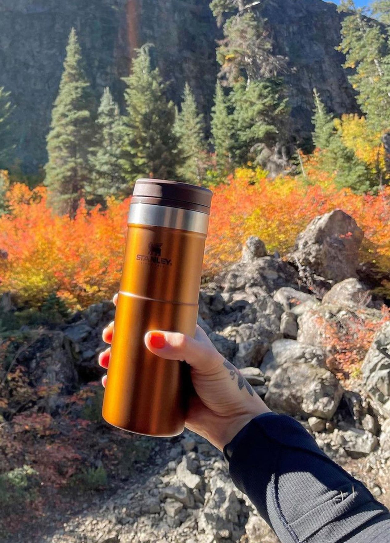 Termos & Mataralar Stanley Stanley Neverleak Travel Mug Kahverengi 0,35 Lt