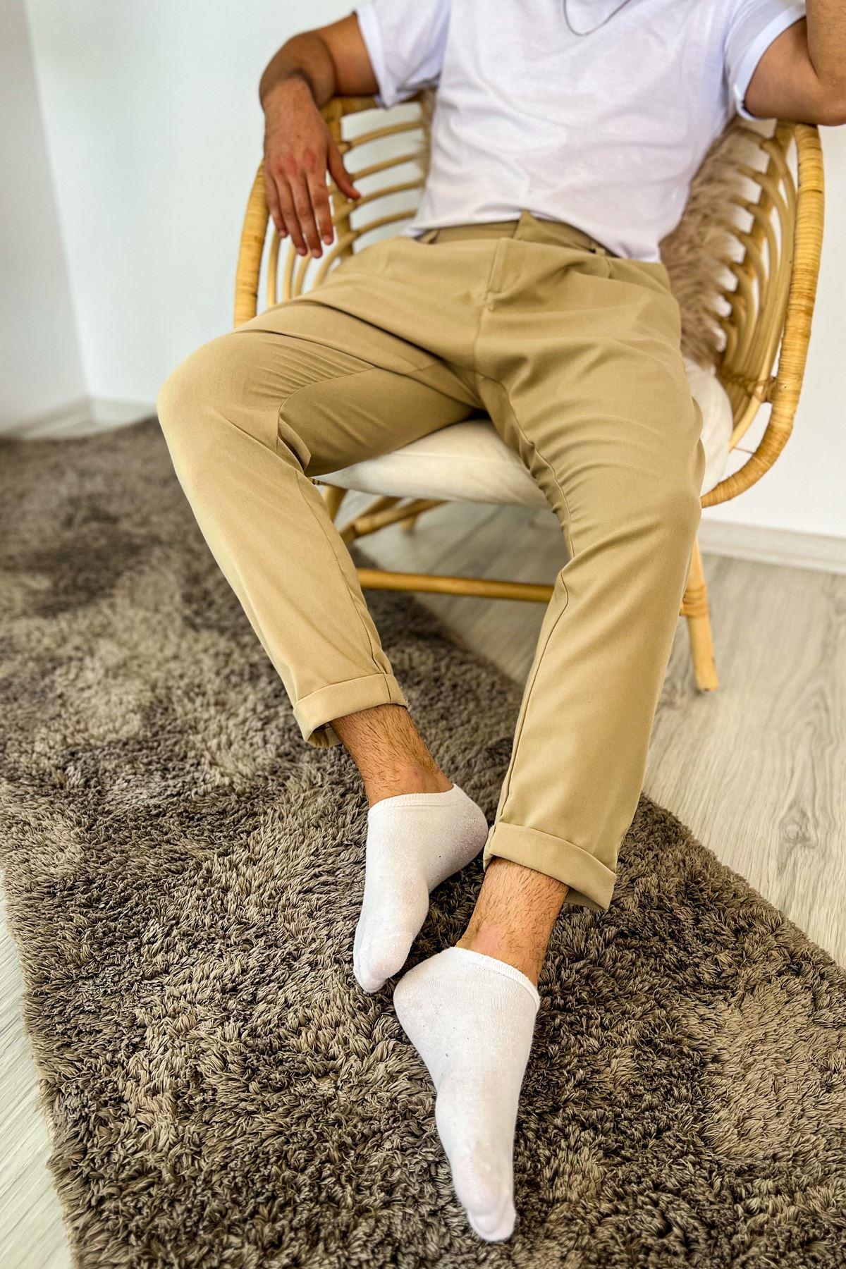 umitarafal Chekcich Jogger Pantolon BEJ