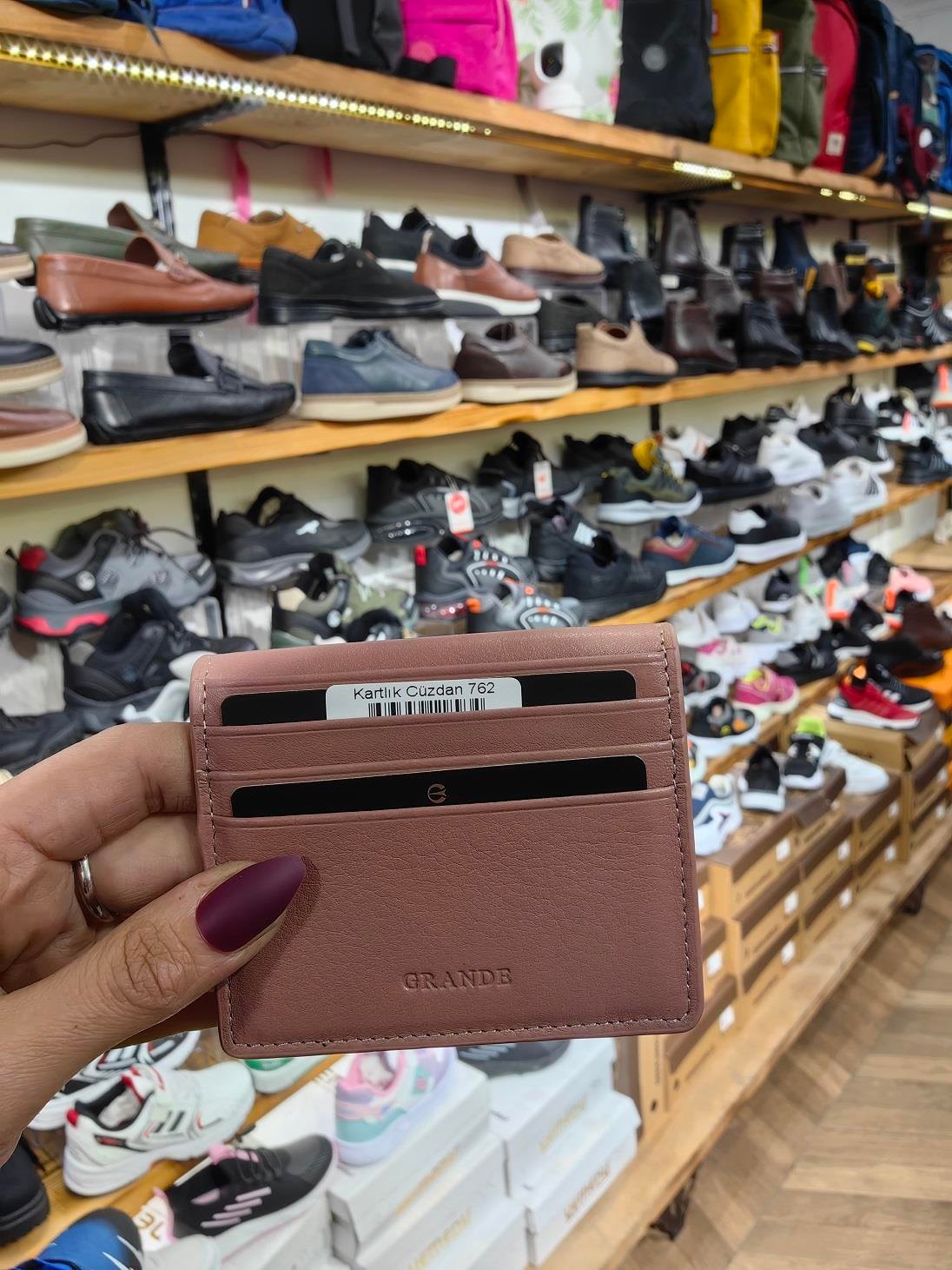 Unisex Hakiki Deri Çok Bölmeli Çok Gözlü El Yapımı Kağıt Para Bölmeli Kartlık Cüzdan