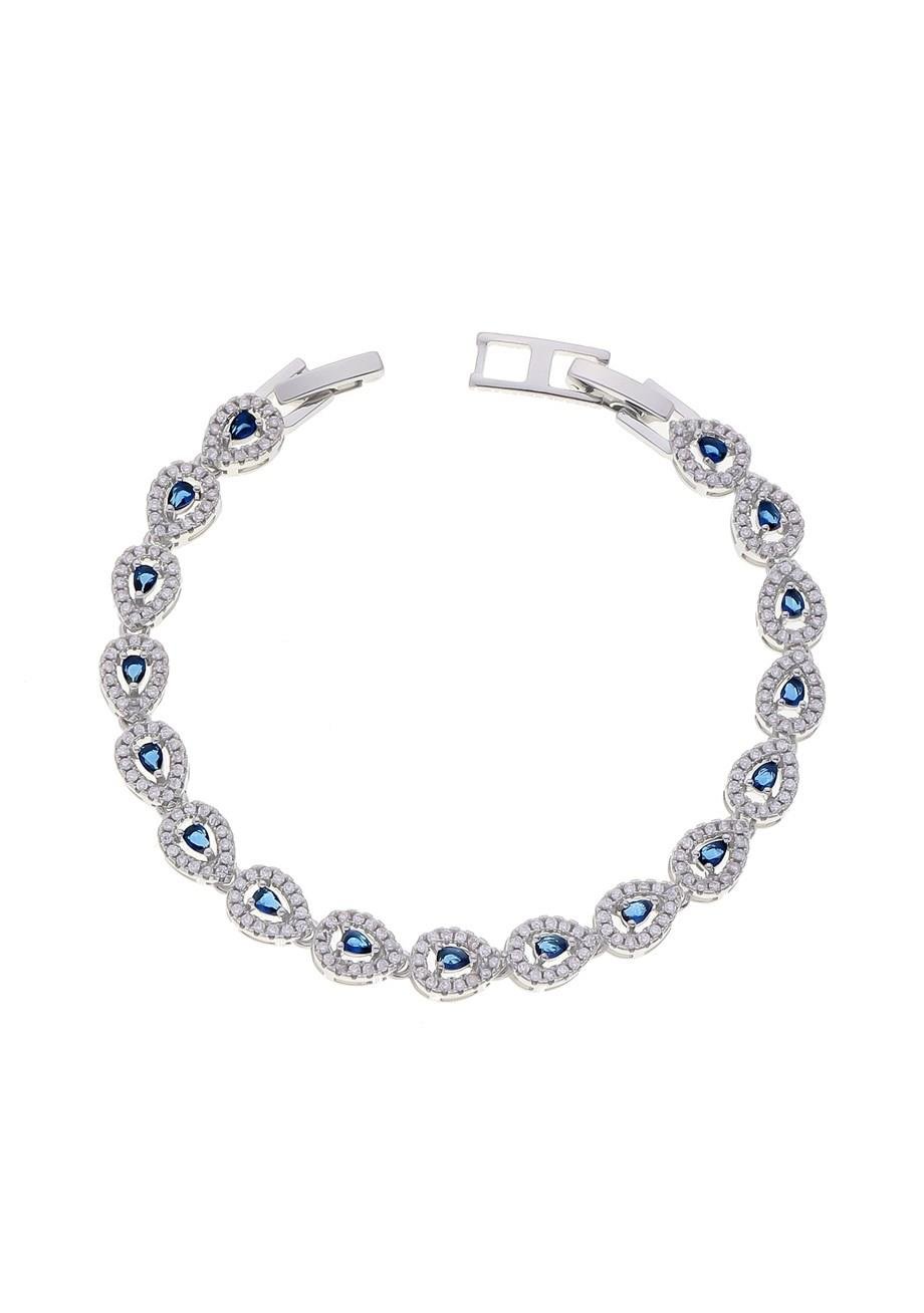 Navy Blue Mini Heart Su Yolu Bileklik