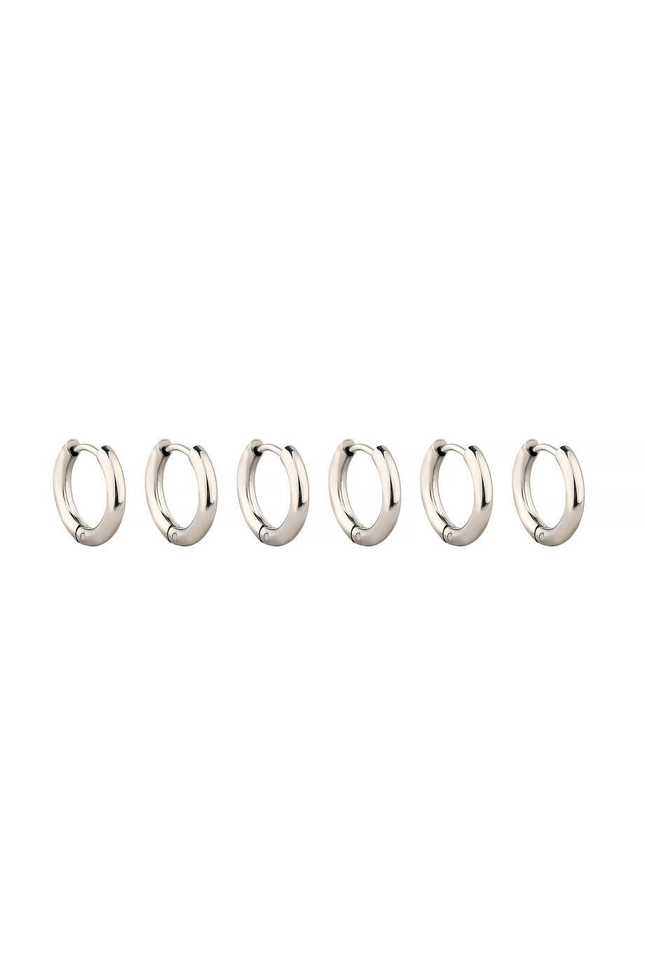 Silver Sandy 6'lı Set Küpe