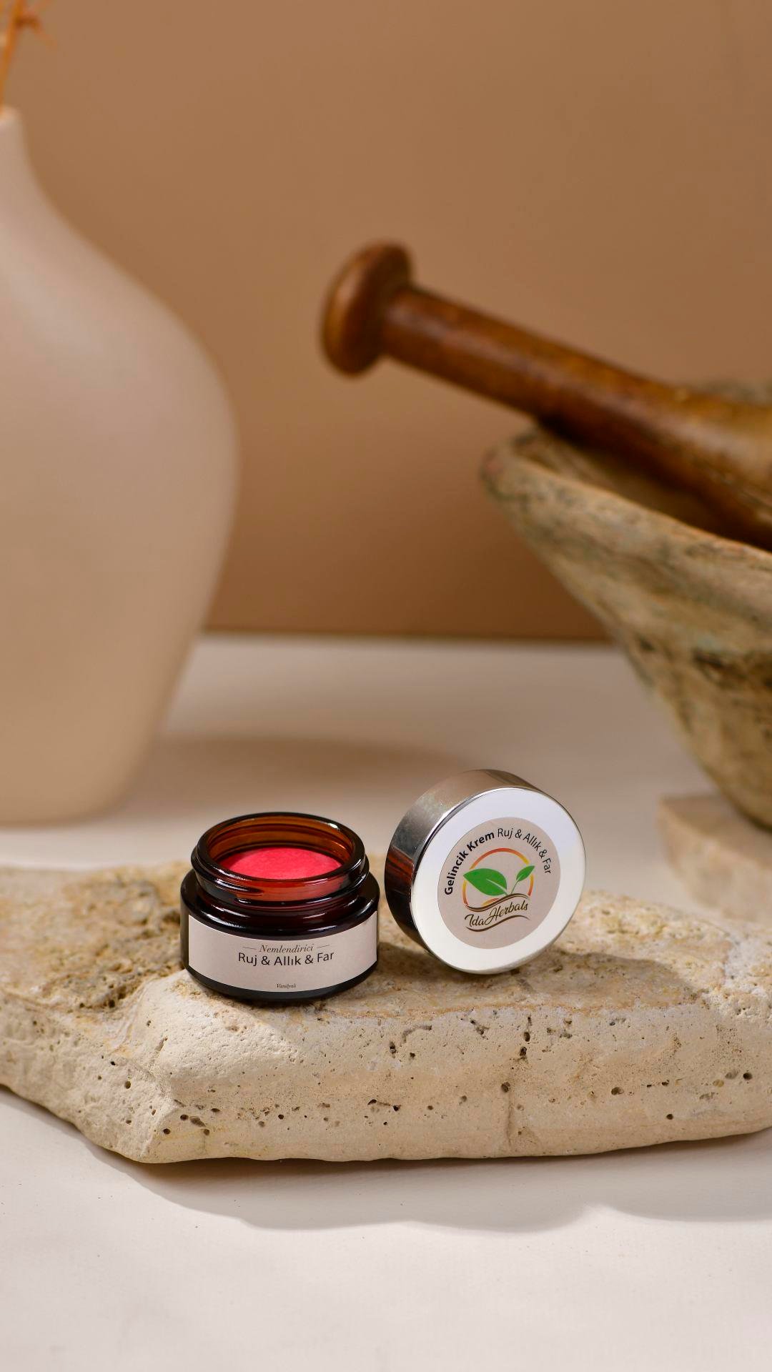 GELİNCİK KREM- RUJ & ALLIK & FAR  20 ML