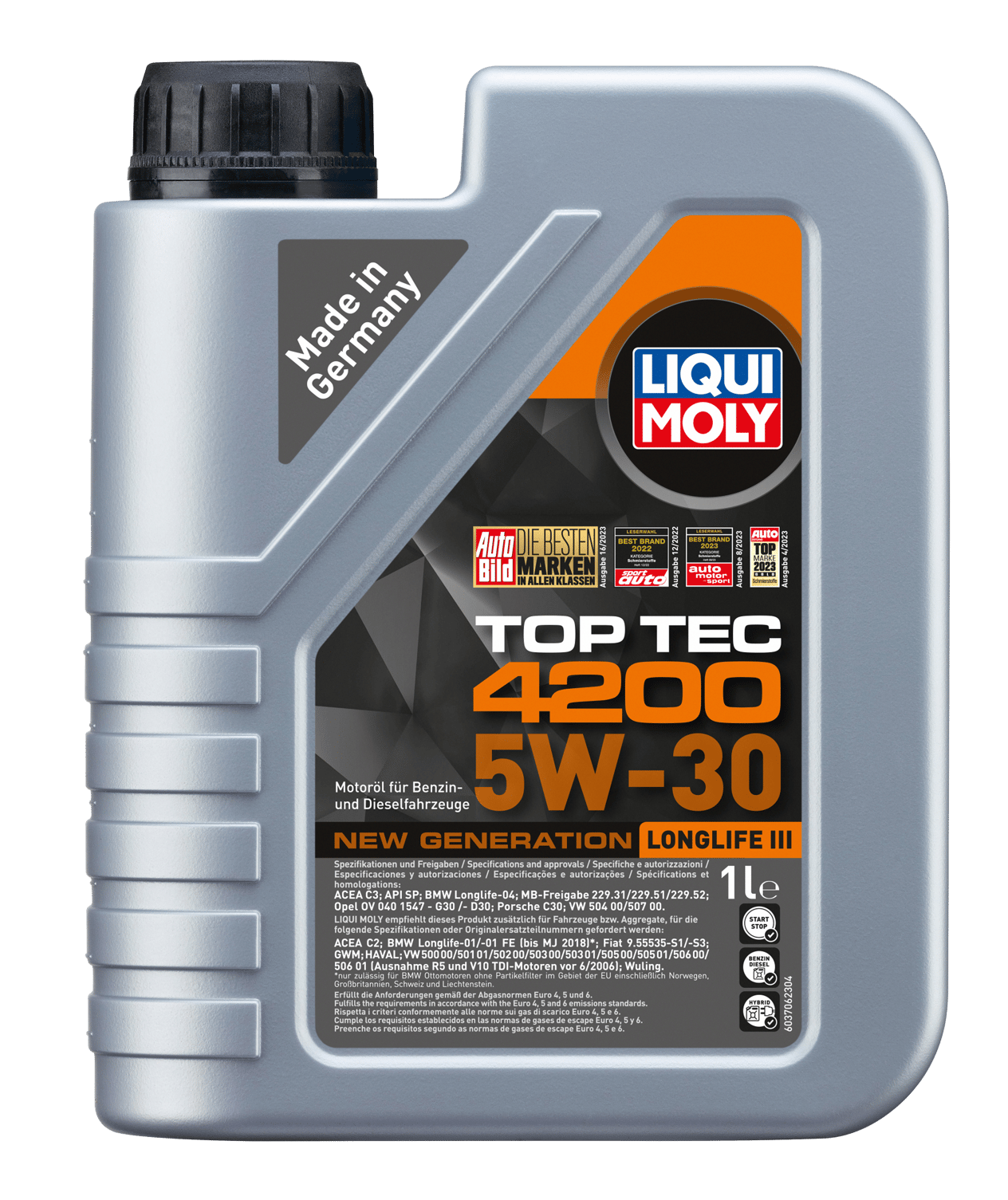 MOTOR YAĞI 5W30 (1 Litre) TOPTEC 4200 8972