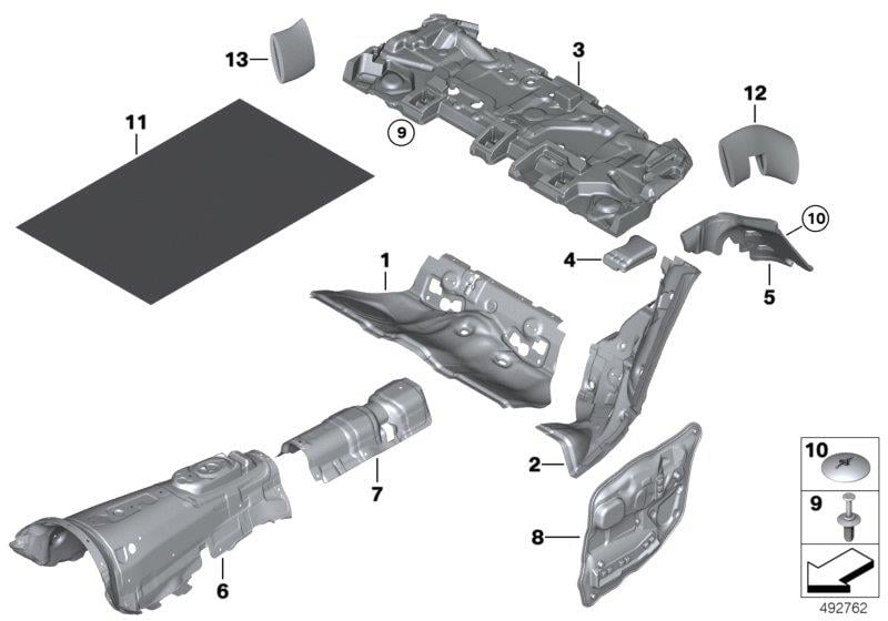 ARKA ÇAMURLUK SES İZALASYONU F10/F10LCI 51489163208