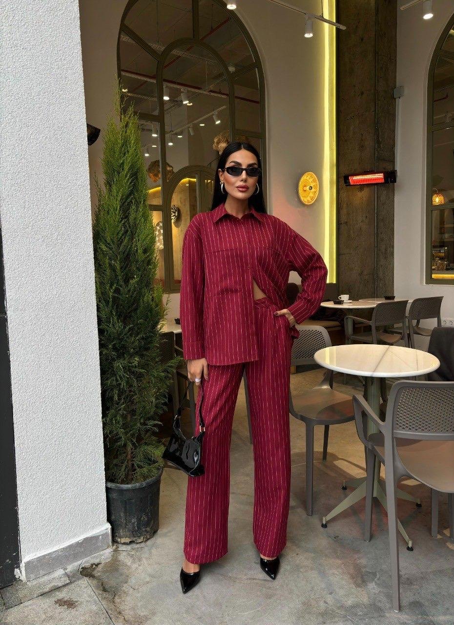 Verona Stripe Palazzo Takım