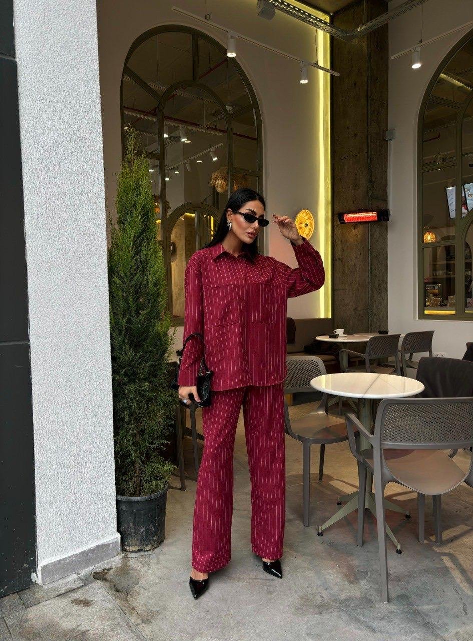 Verona Stripe Palazzo Takım