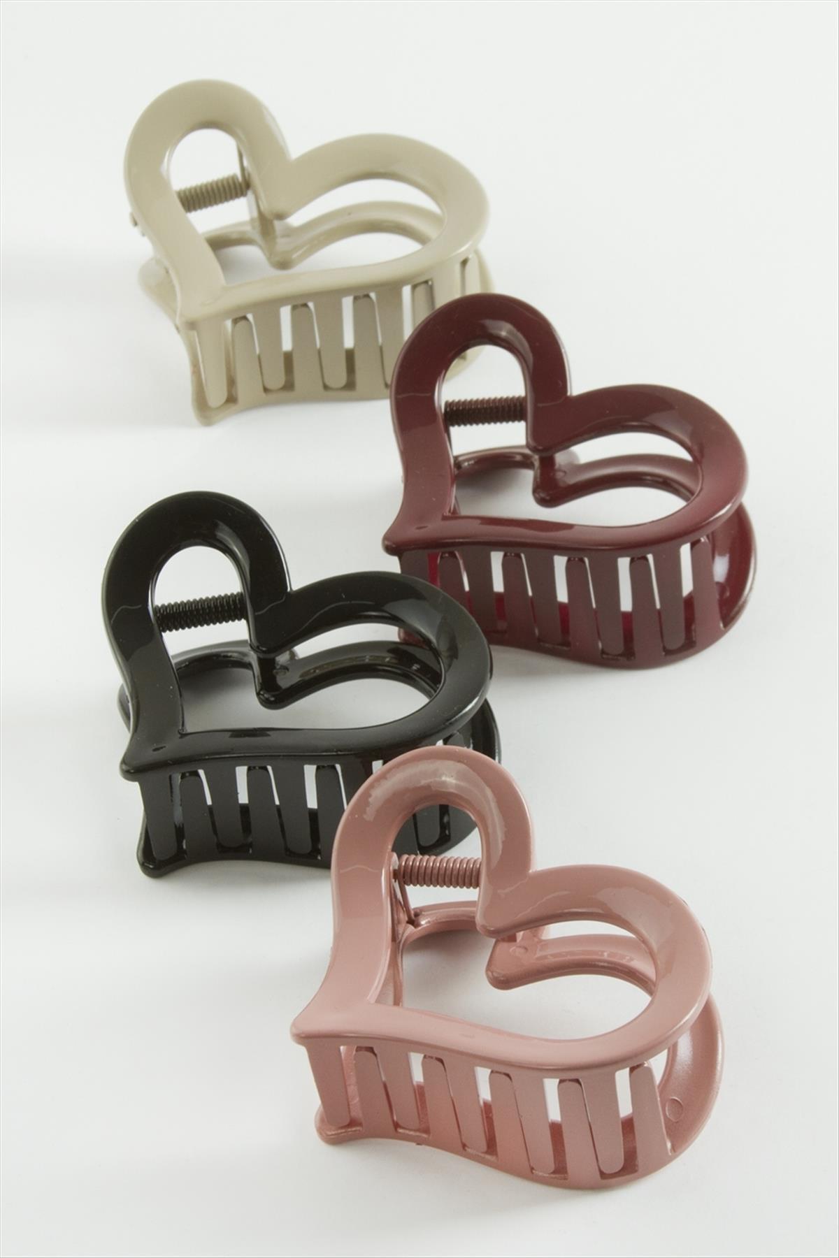 Kalp Renkli Mandal Toka 7 cm