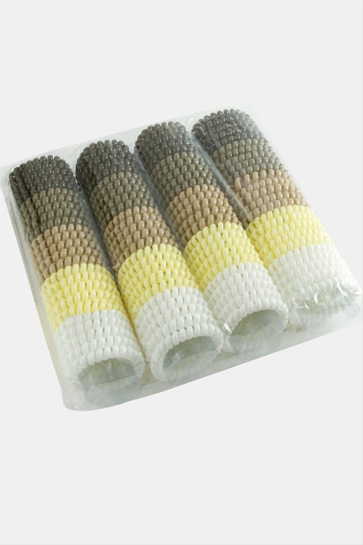 100 Adet Renkli Makarna Lastik Toka