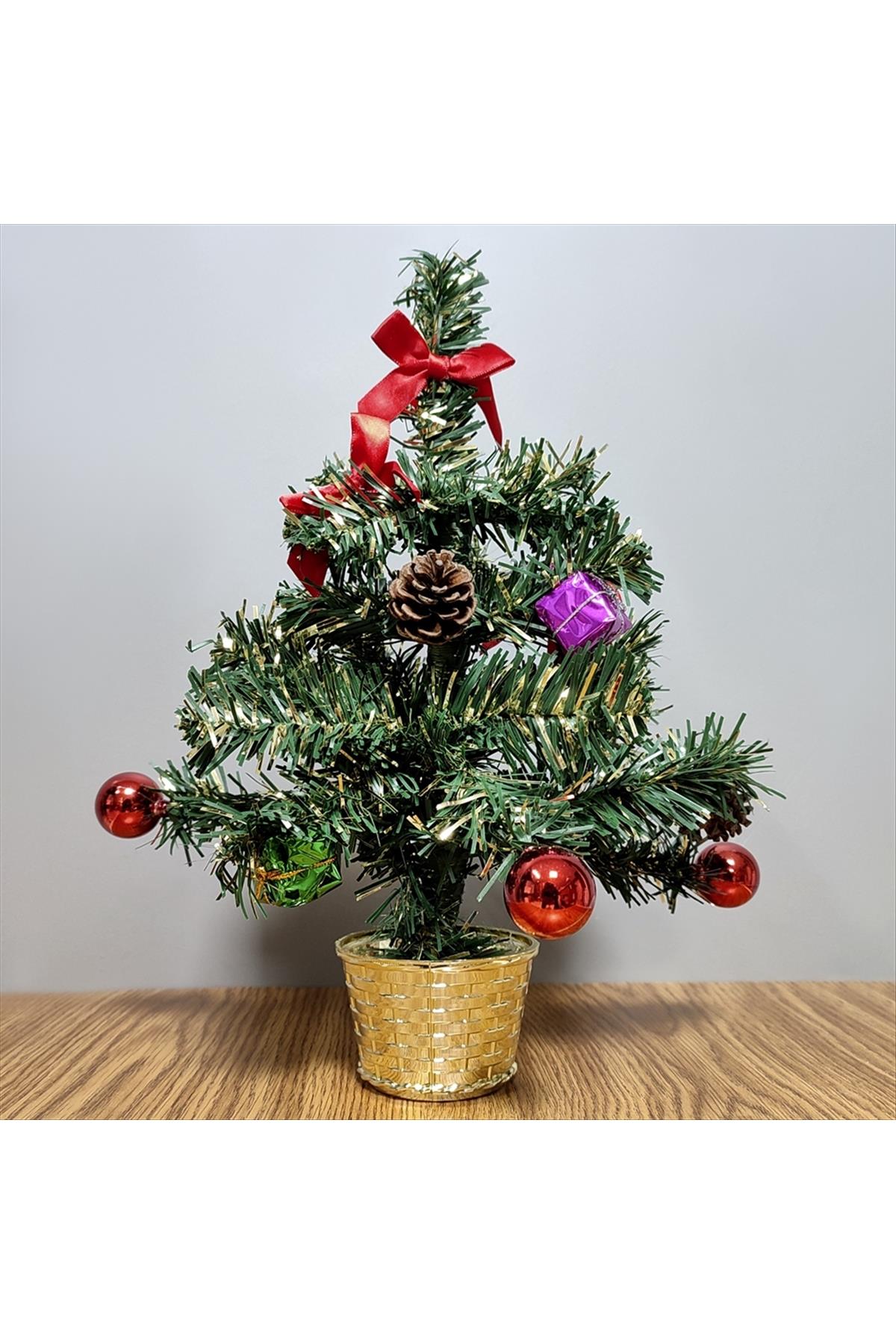 30 cm Süslenmiş Yılbaşı Ağacı