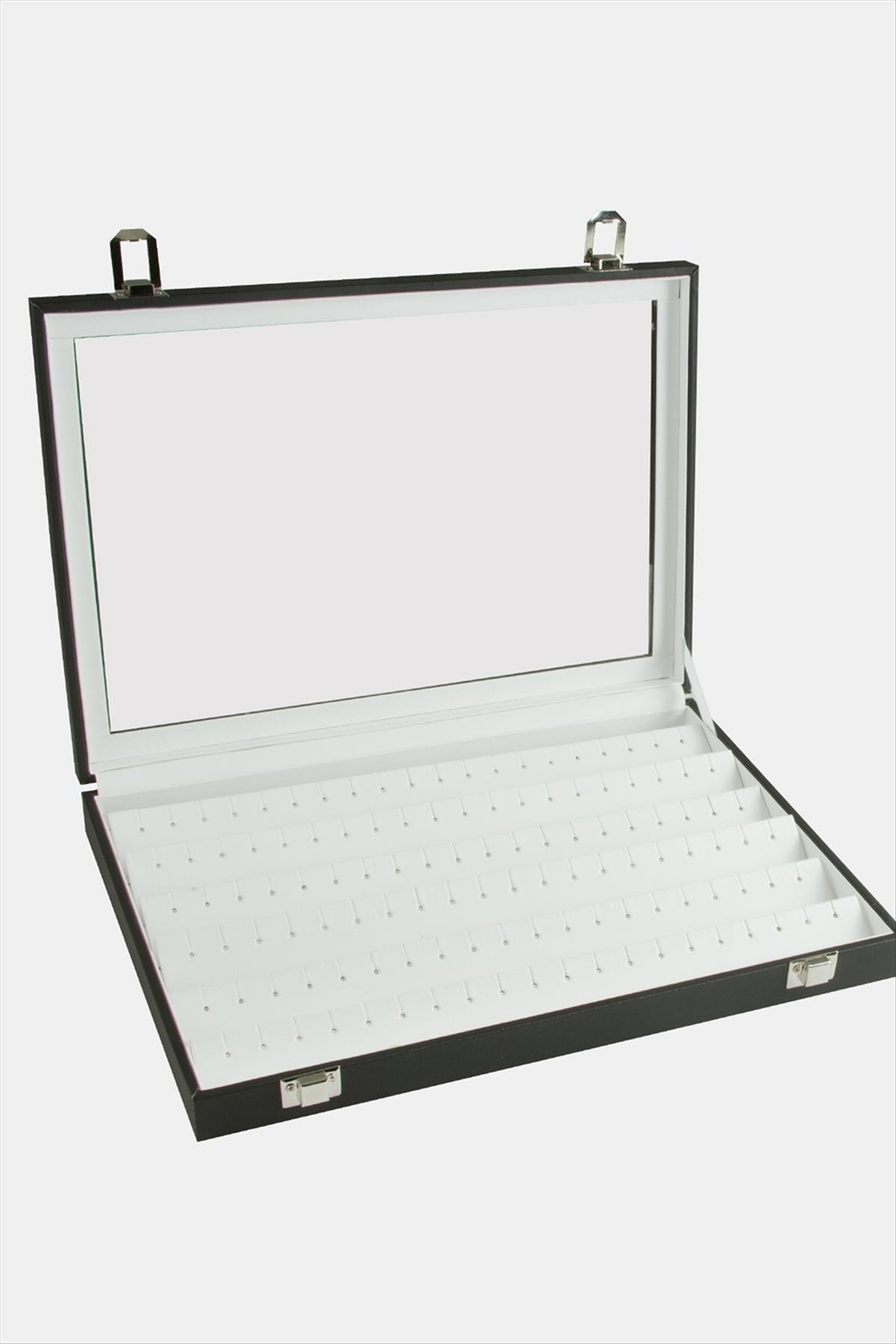 Cam Kapaklı Küpe Standı 24*34 cm