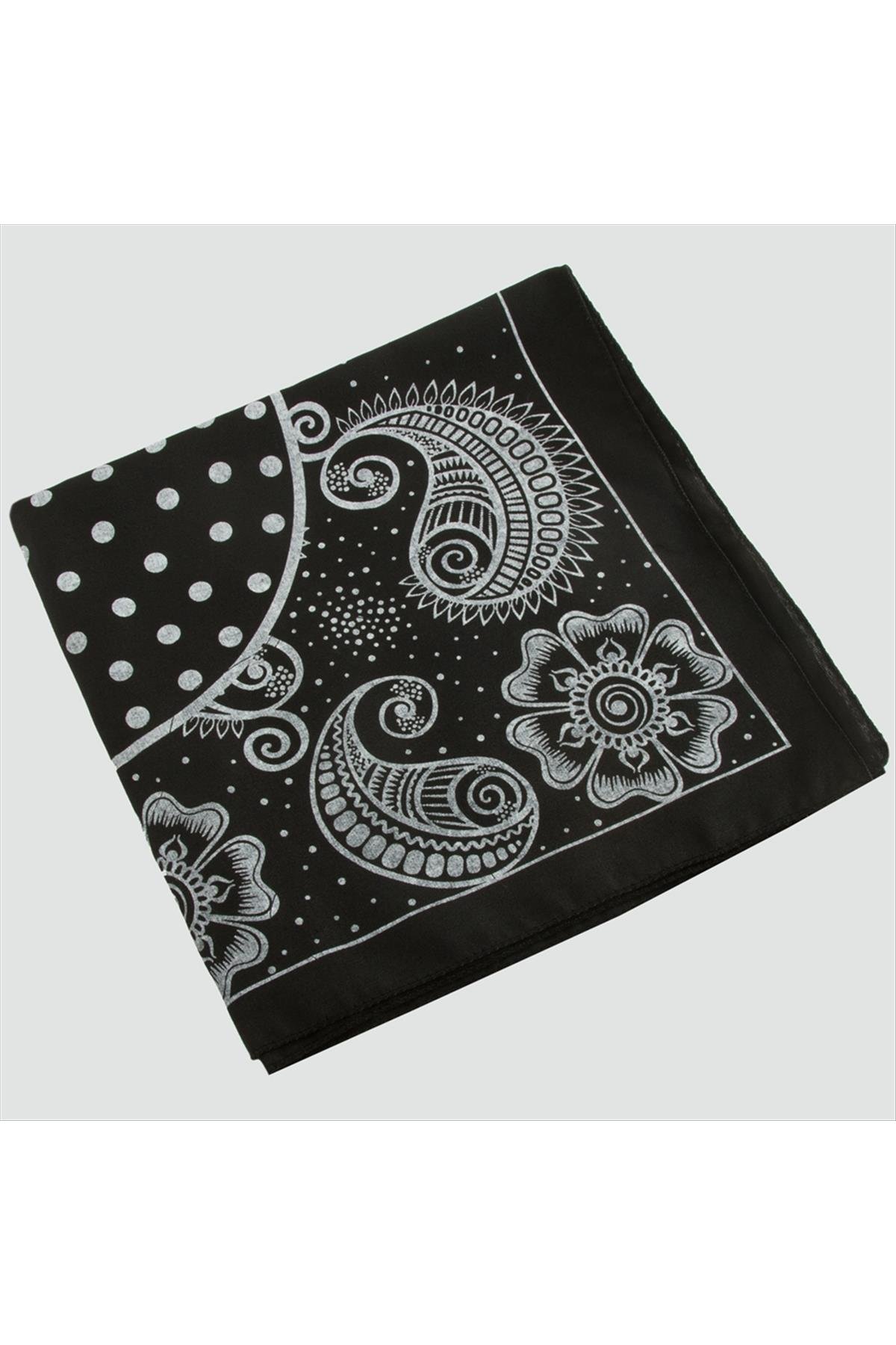 Çiçek Desenli Bandana 50*50