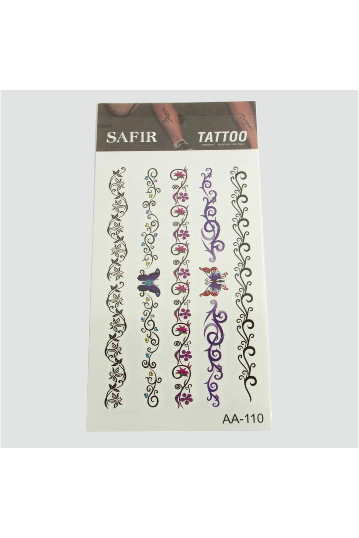 Çiçek Tattoo Dövme Sticker