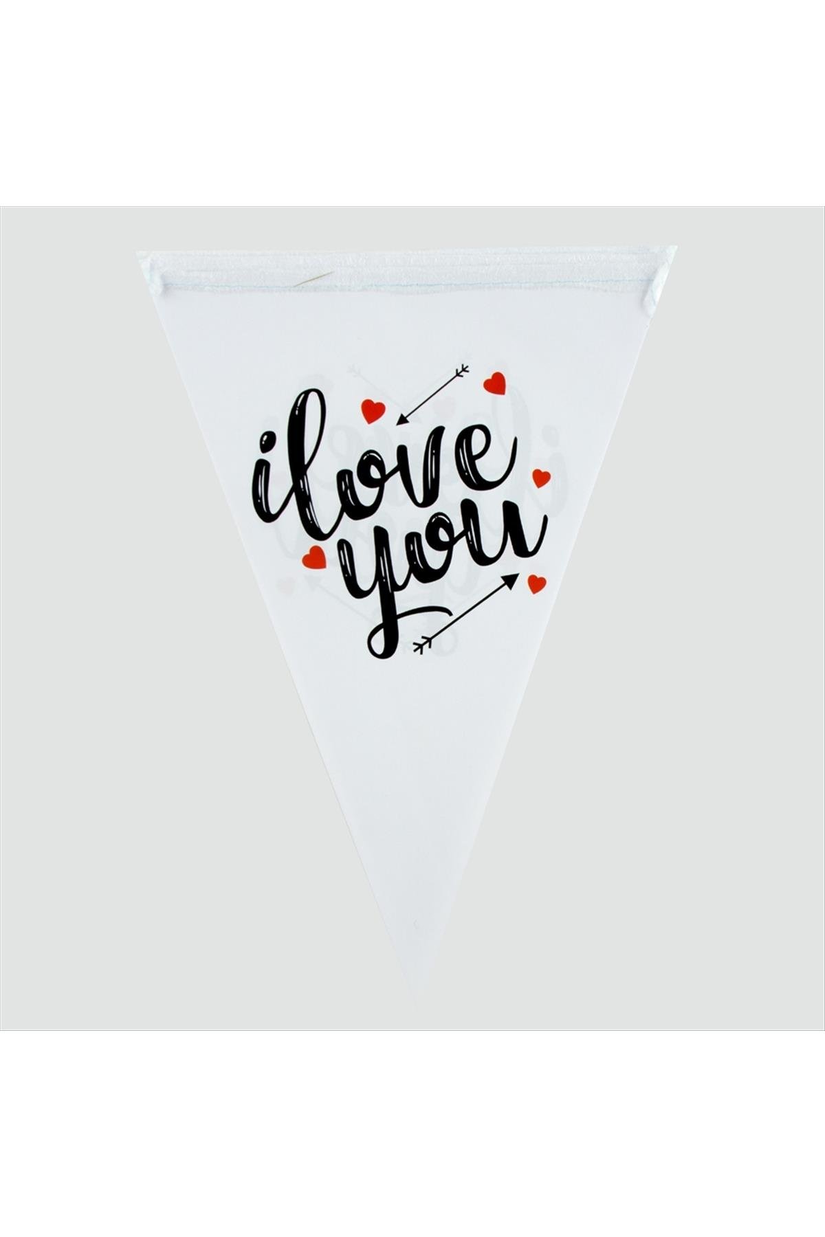 i love you Yazılı Flama